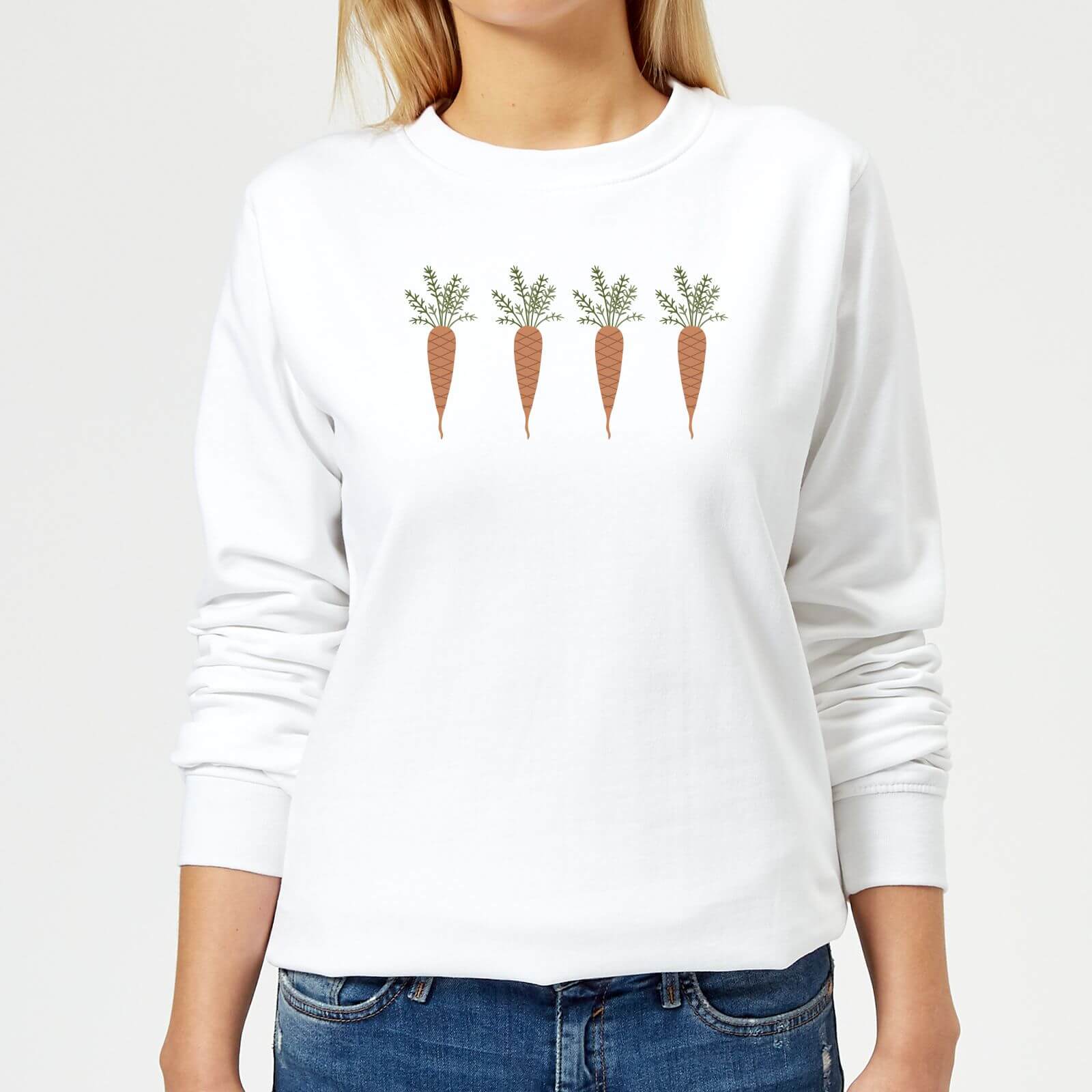 Carrots Women's Sweatshirt - White - XS - White