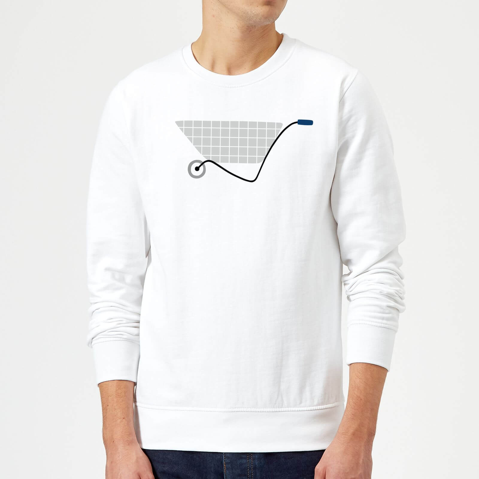 Wheel Barrow Sweatshirt - White - S - White