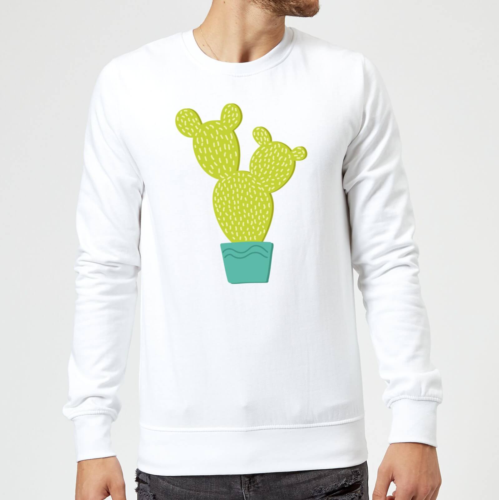 Tall Cactus Sweatshirt - White - L - White