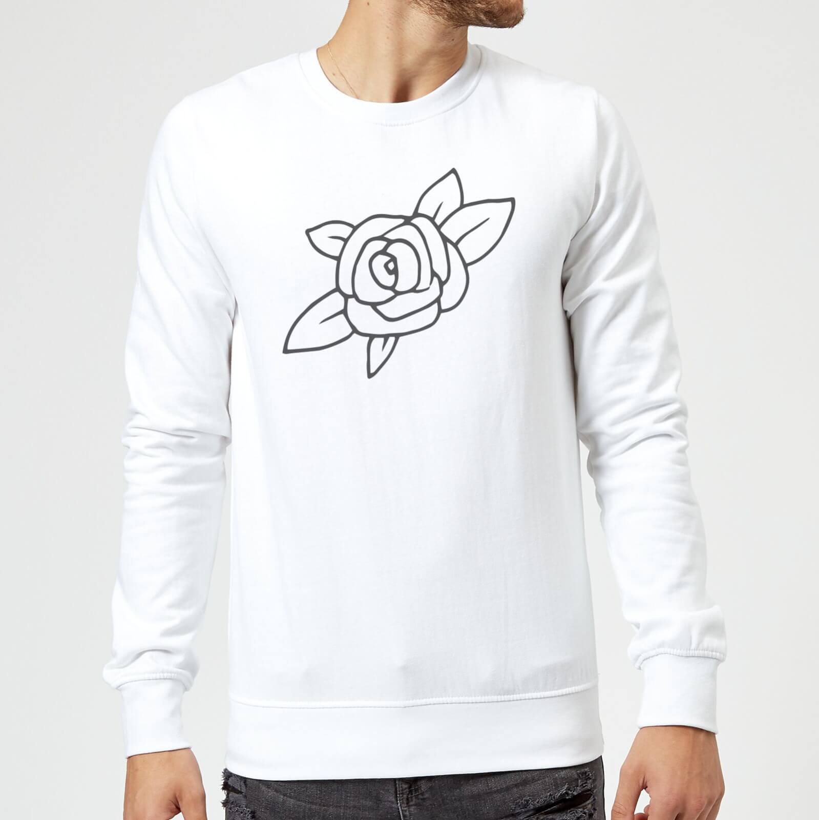 Rose Sweatshirt - White - S - White