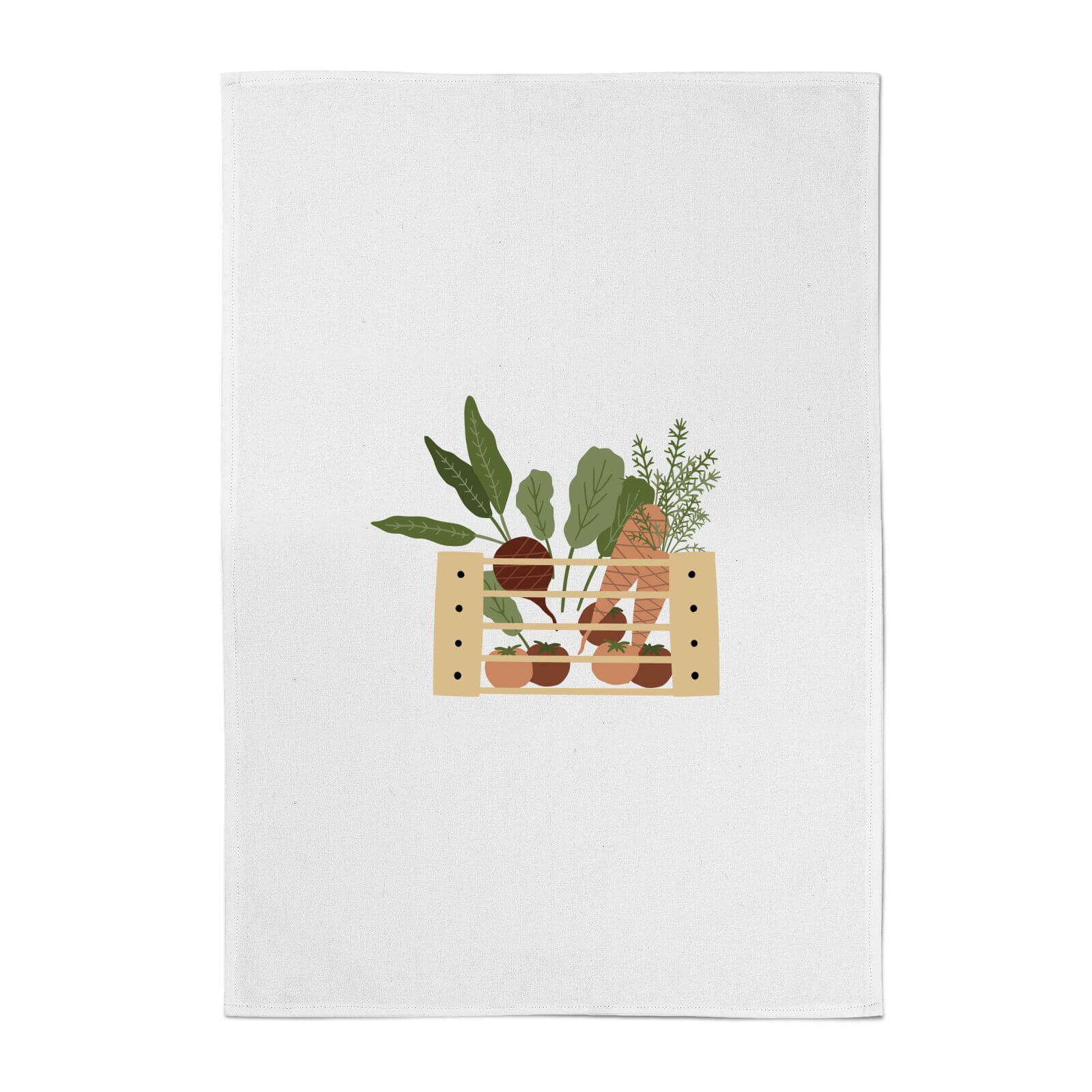 Vegetable Box Cotton Tea Towel