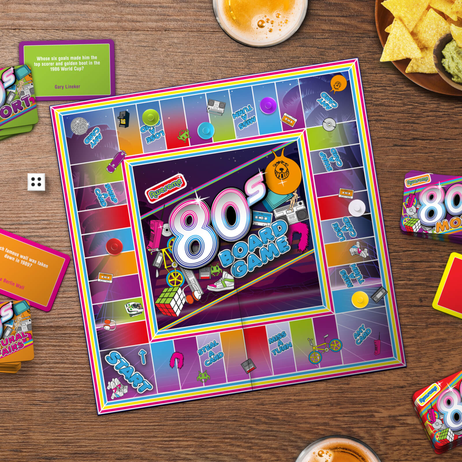 Awesome 80s Board Game| Jungen, Mädchen, Herren, Damen