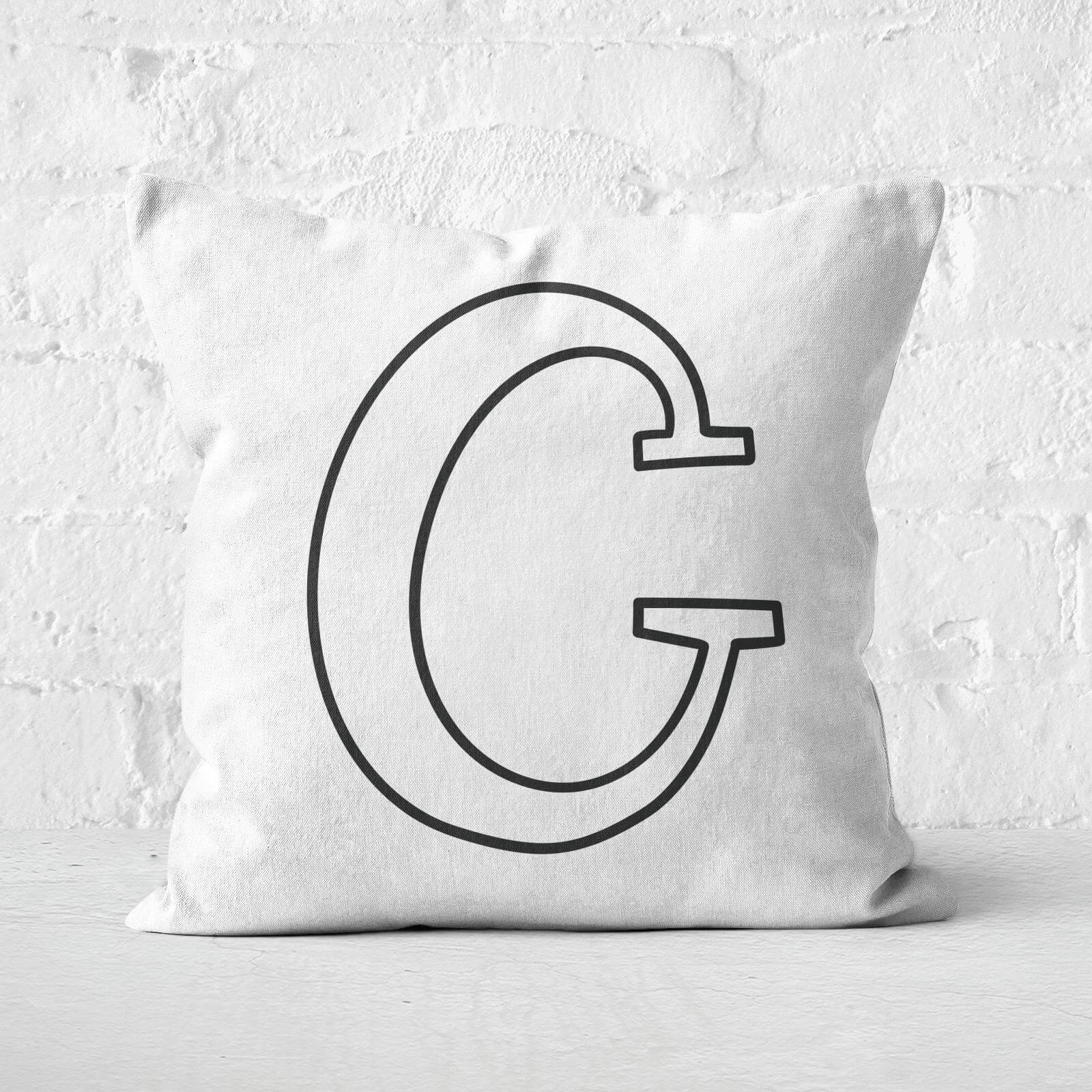 Handwritten C Square Cushion - 60x60cm - Soft Touch