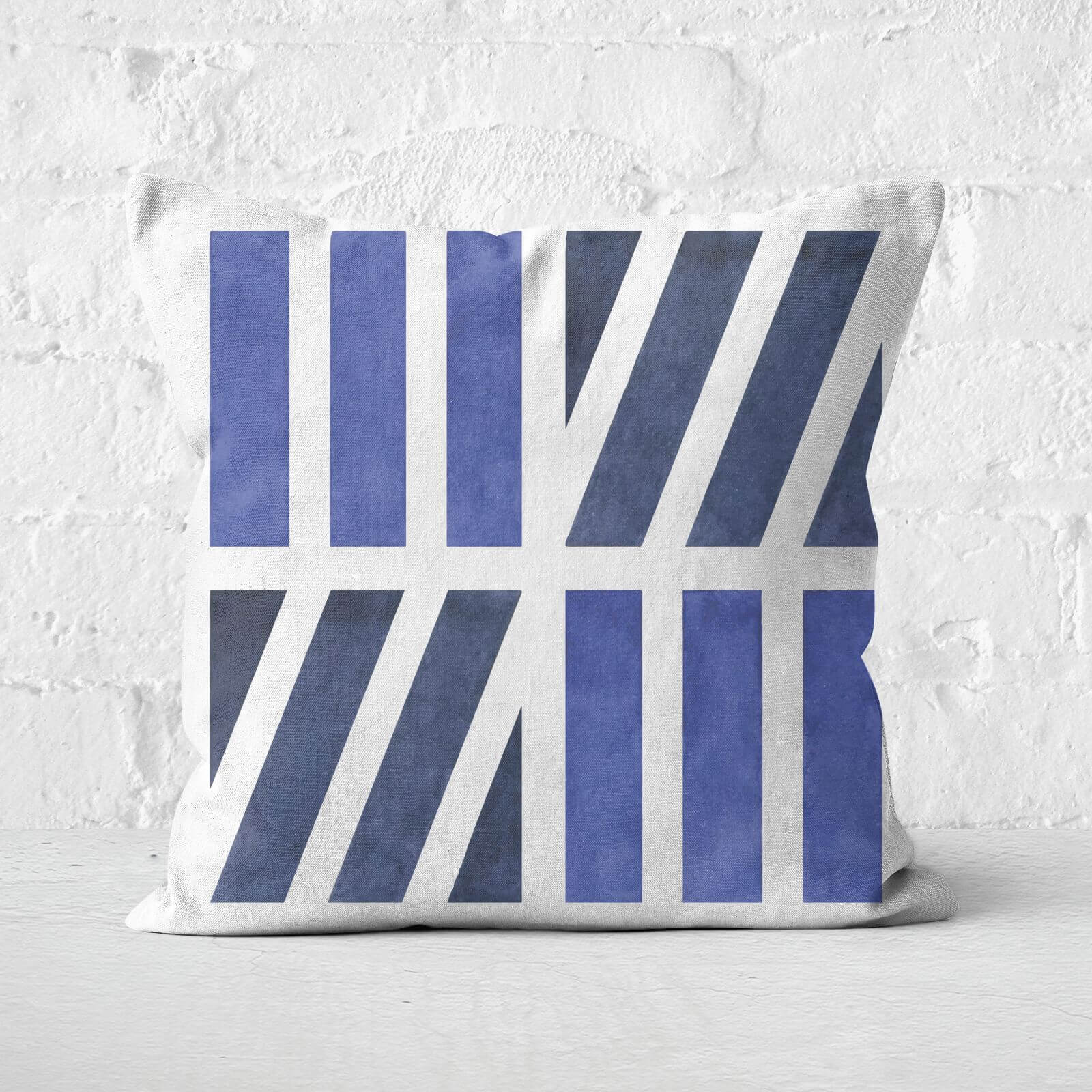 Watercolour Lines Square Cushion - 60x60cm - Soft Touch