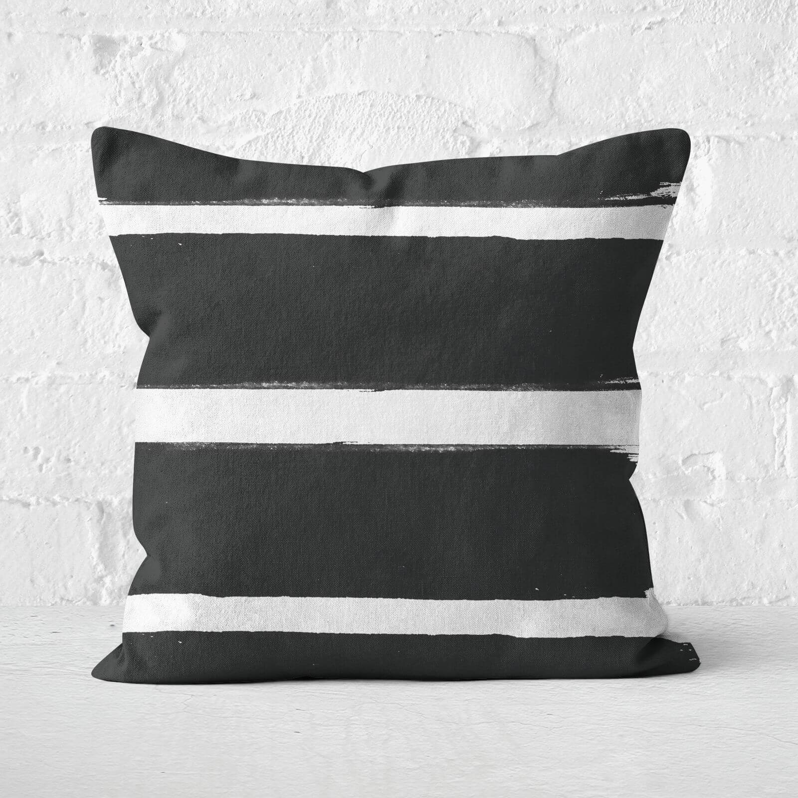 Thick Paintbrush Stroke Square Cushion - 60x60cm - Soft Touch