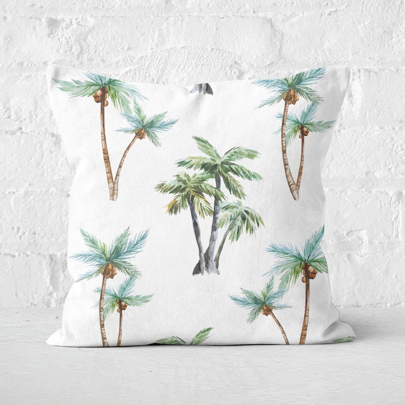 Tropical Trees Square Cushion - 60x60cm - Soft Touch