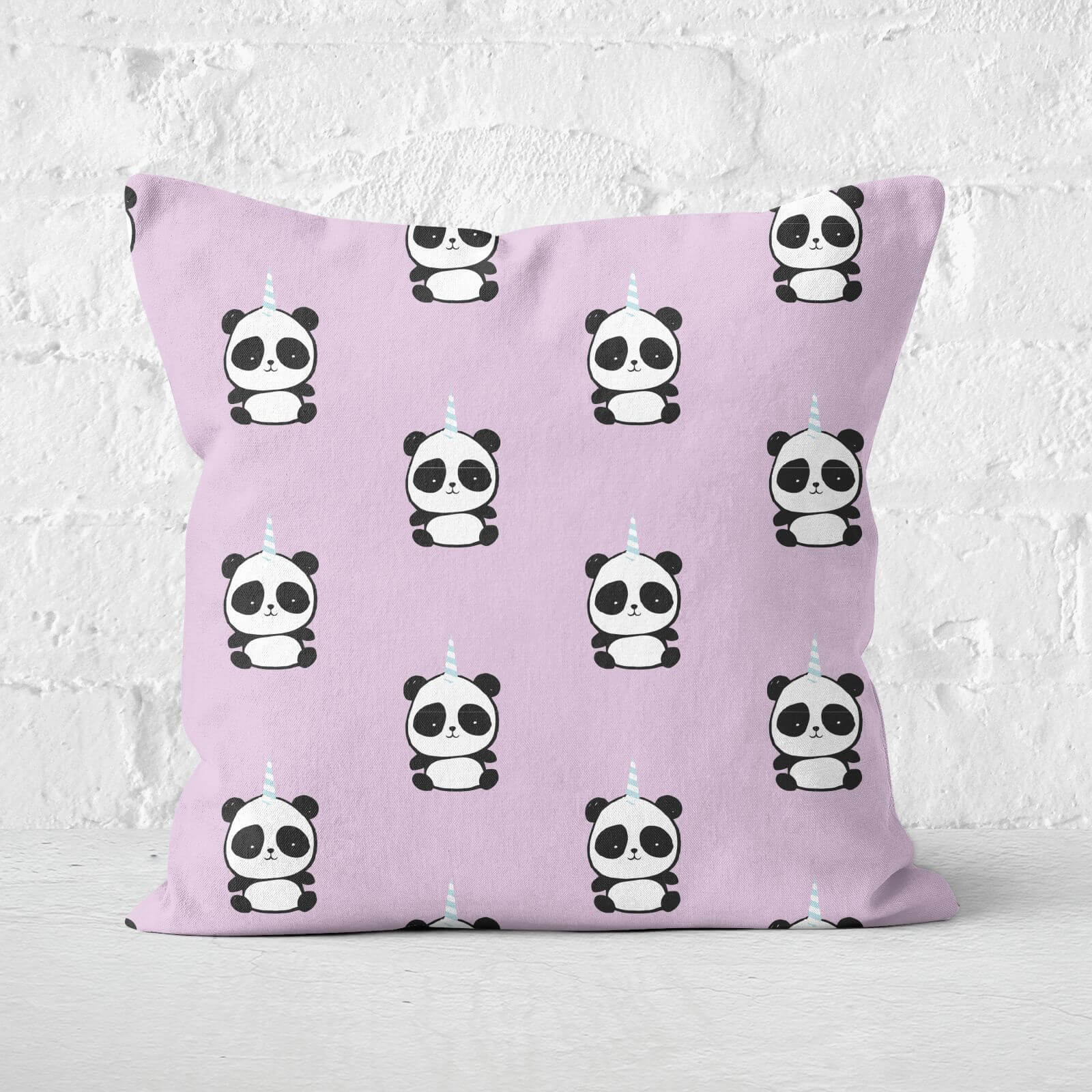 Pandacorn Pattern Square Cushion - 60x60cm - Soft Touch