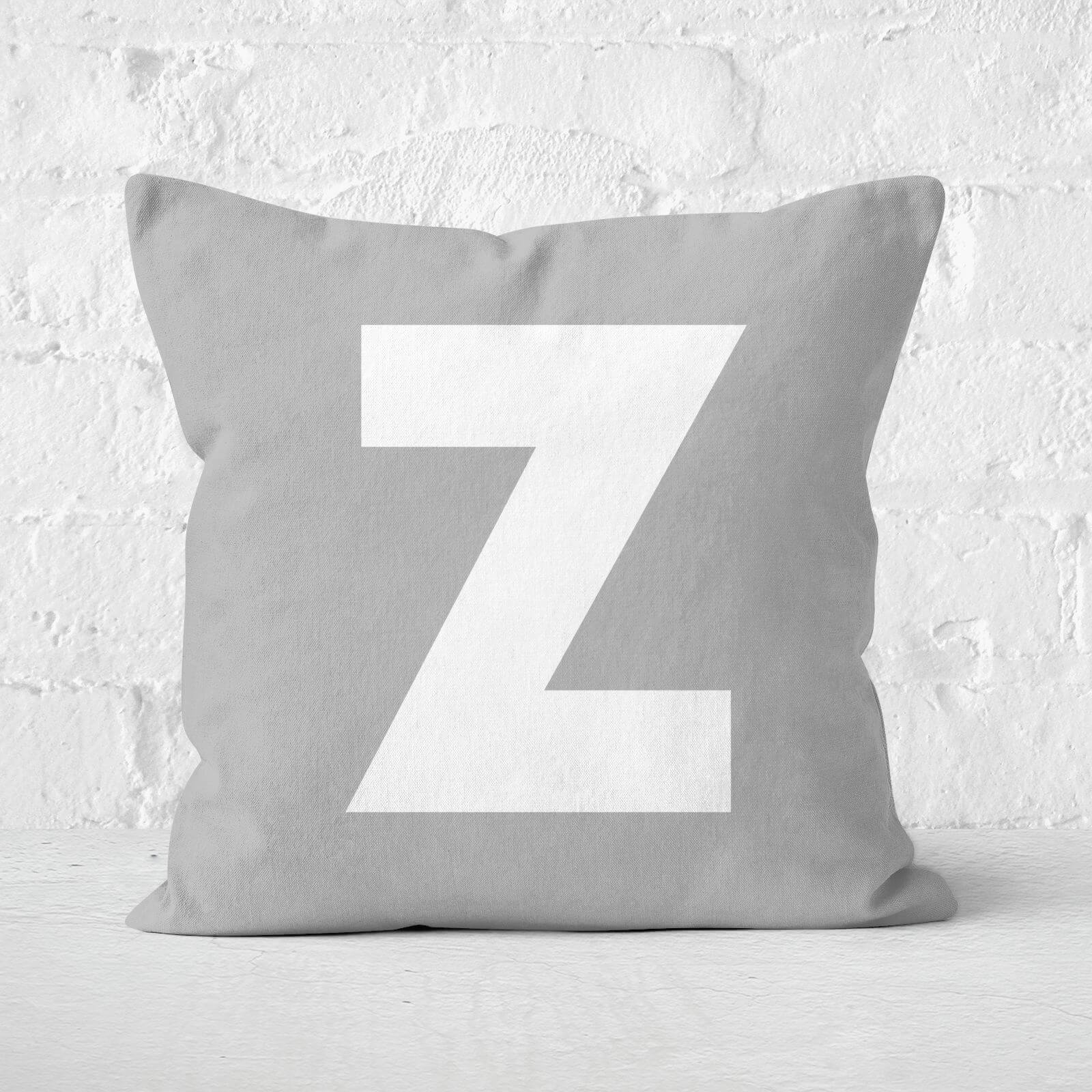 Letter Z Square Cushion - 60x60cm - Soft Touch