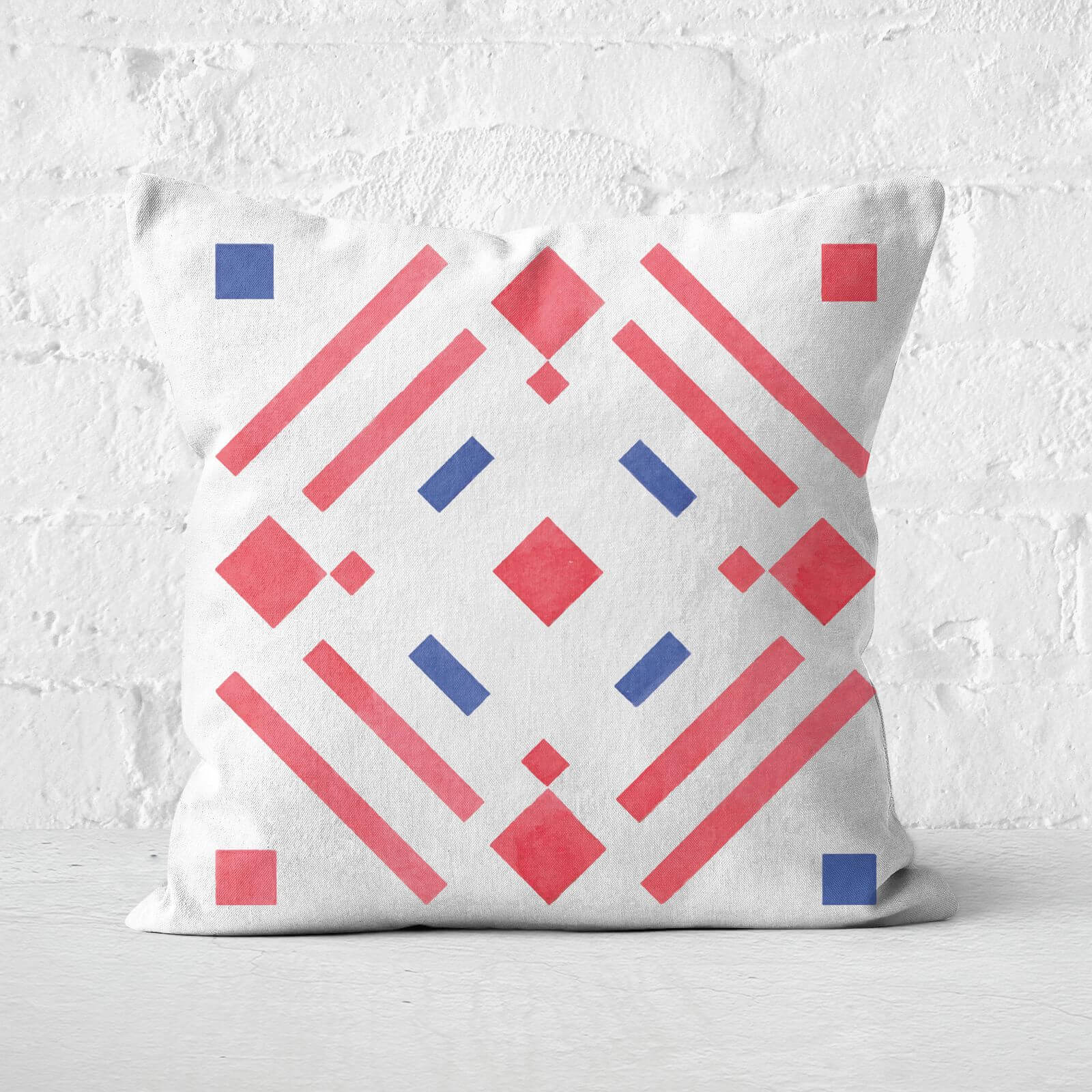 Aztec Pattern Square Cushion - 50x50cm - Soft Touch
