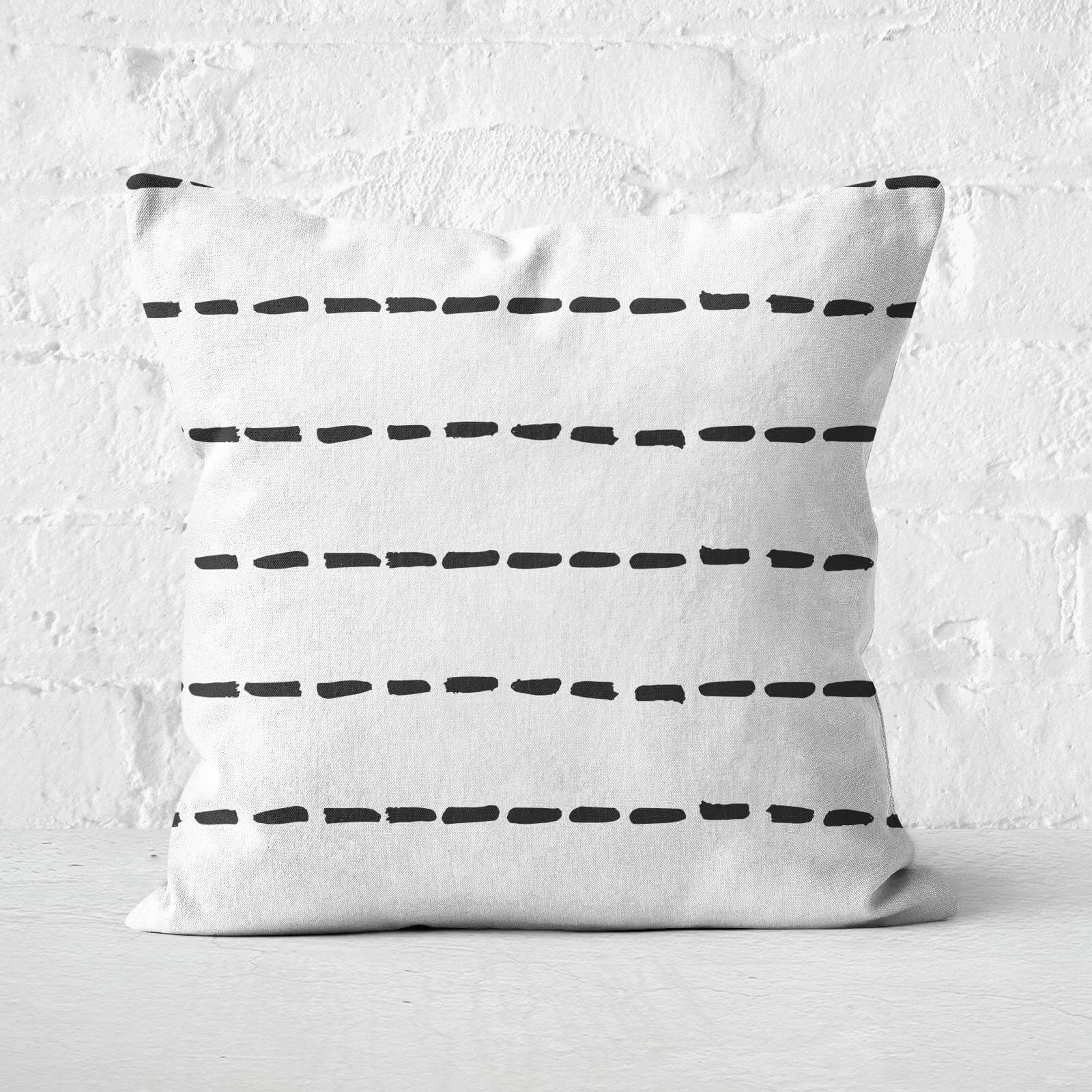 Dashes Square Cushion - 60x60cm - Soft Touch
