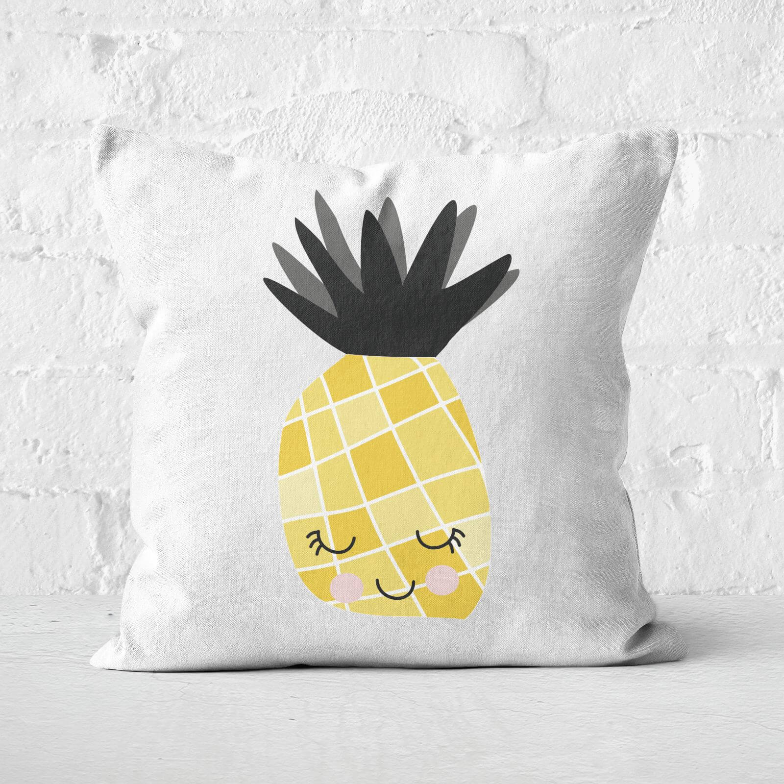 Pineapple Square Cushion - 60x60cm - Soft Touch