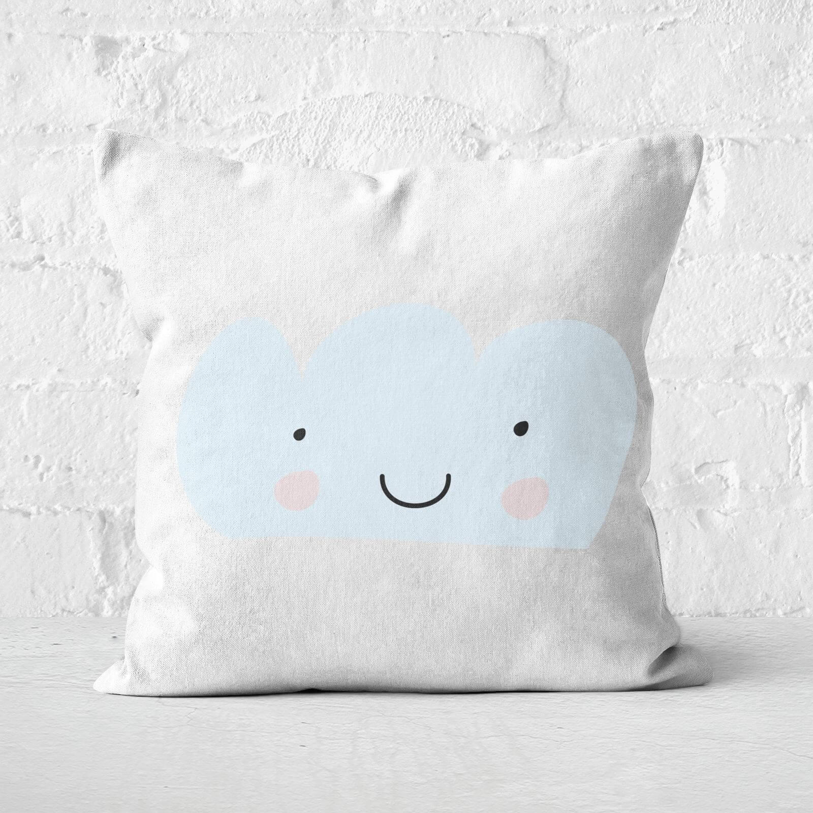 Light Blue Cloud Square Cushion - 60x60cm - Soft Touch