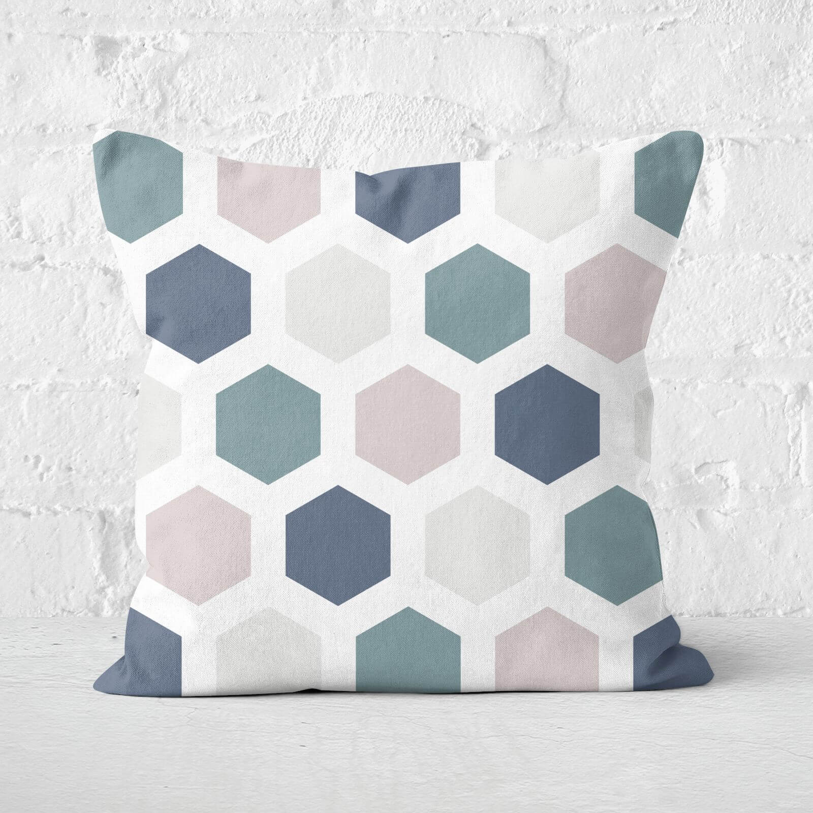 Hexagons Square Cushion - 60x60cm - Soft Touch
