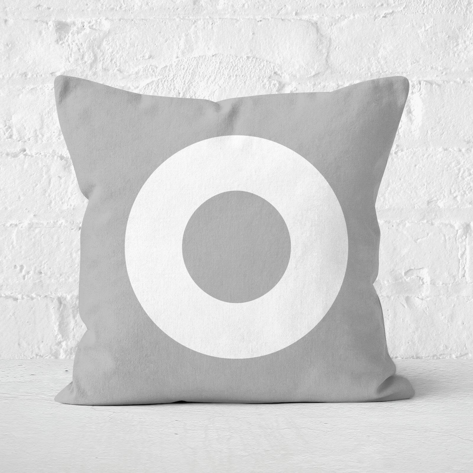 Letter O Square Cushion - 60x60cm - Soft Touch