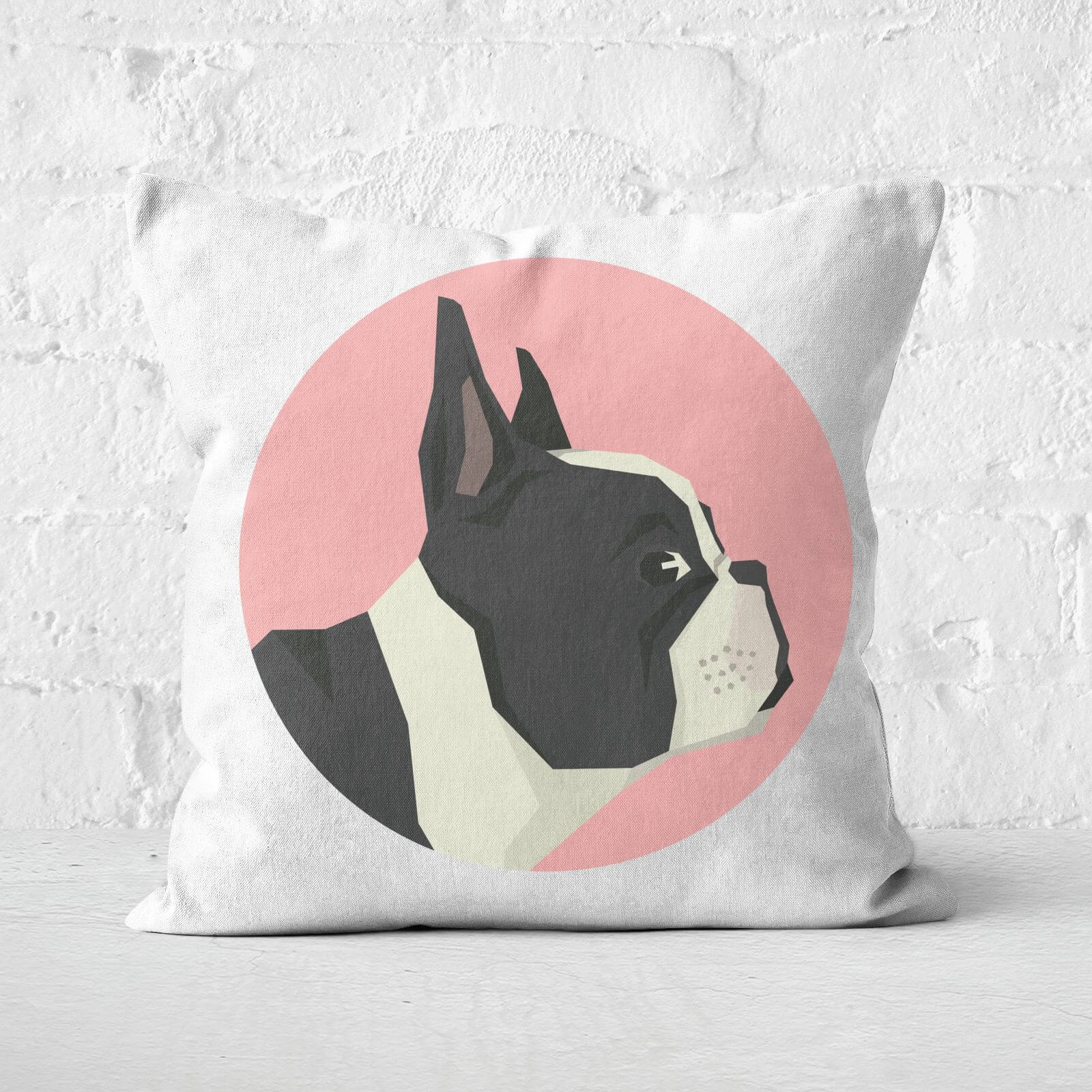 French Bulldog Square Cushion - 60x60cm - Soft Touch