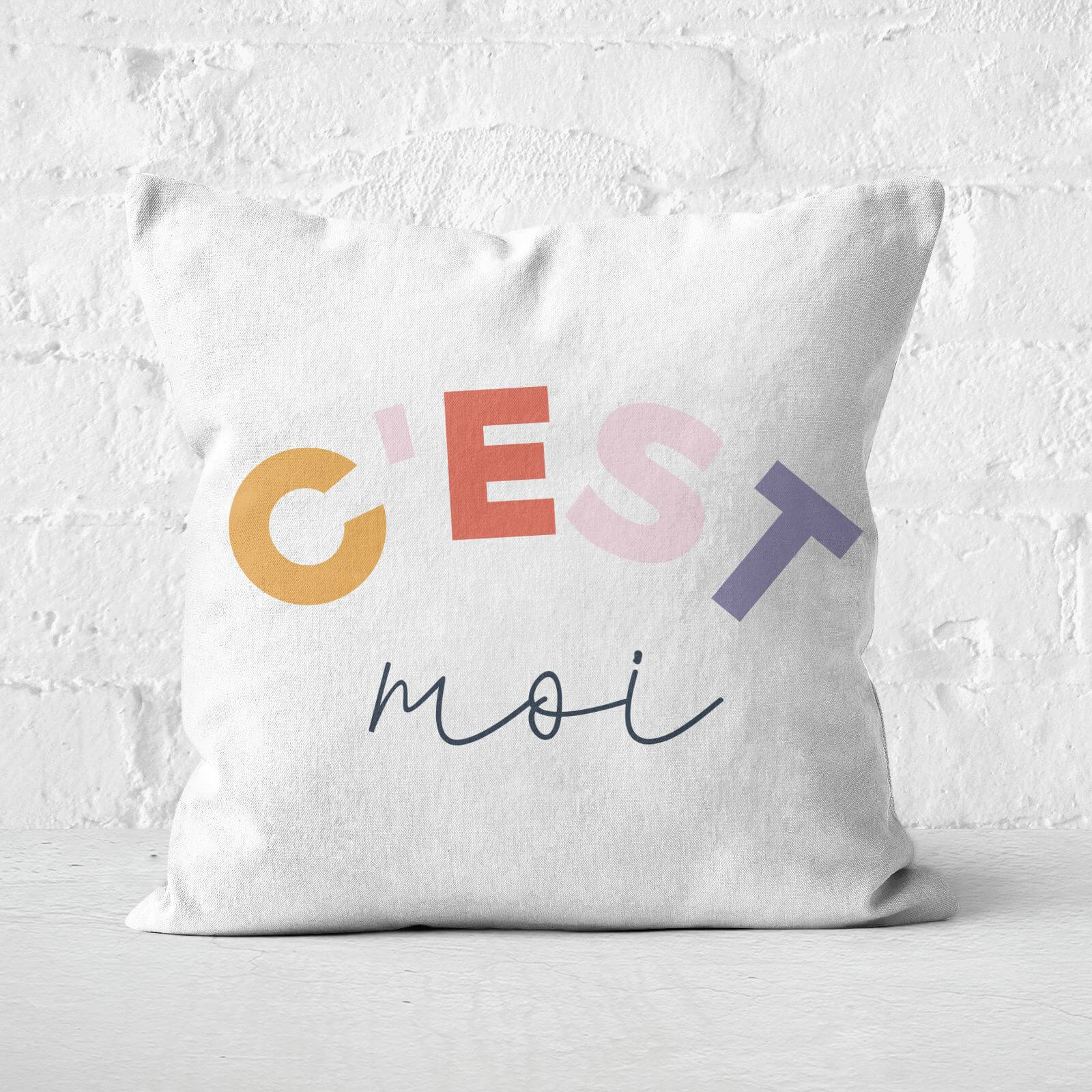 C'est Moi Square Cushion - 60x60cm - Soft Touch