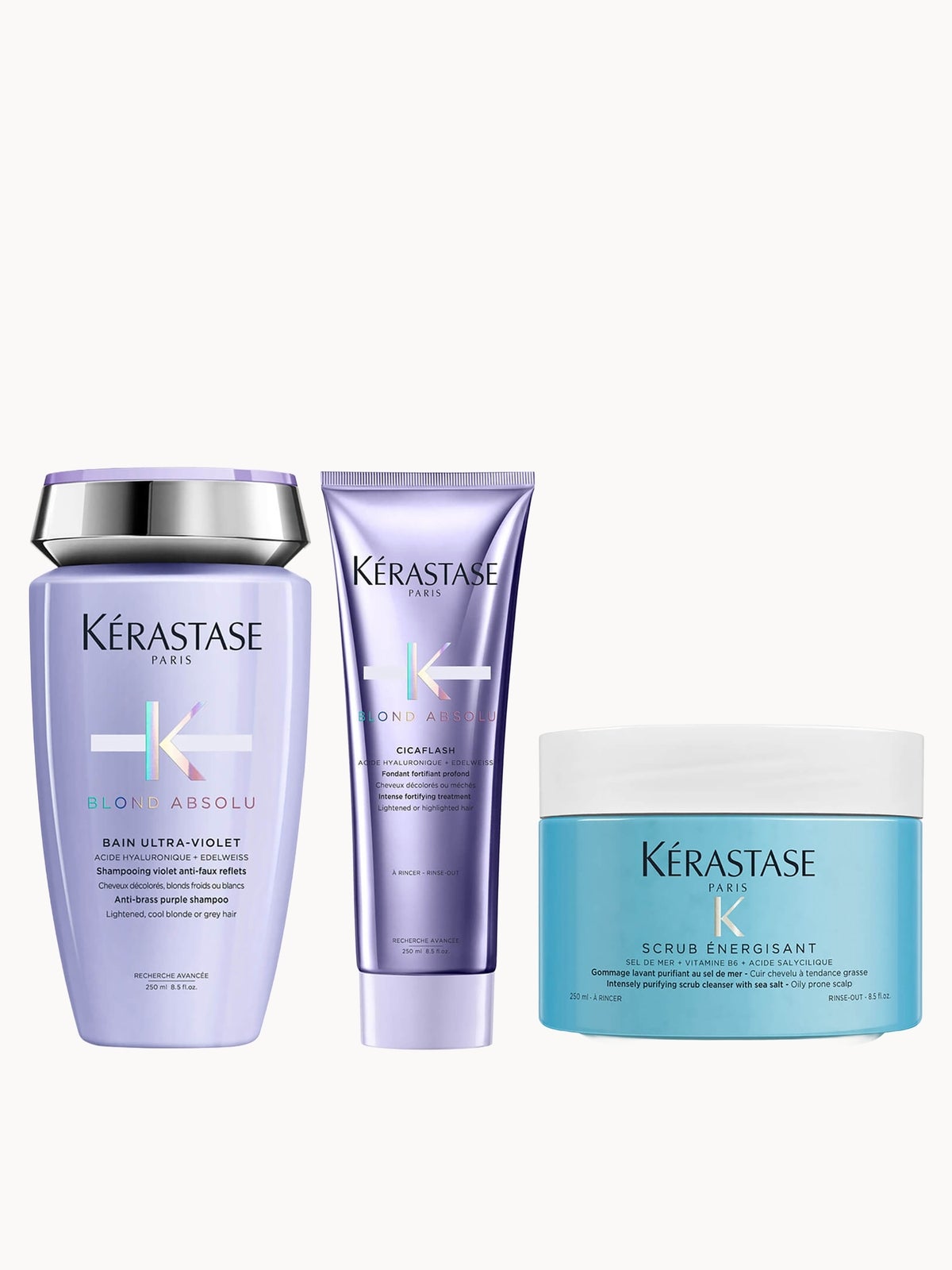 Kérastase Blond Absolu and Energising Scrub Trio 250ml