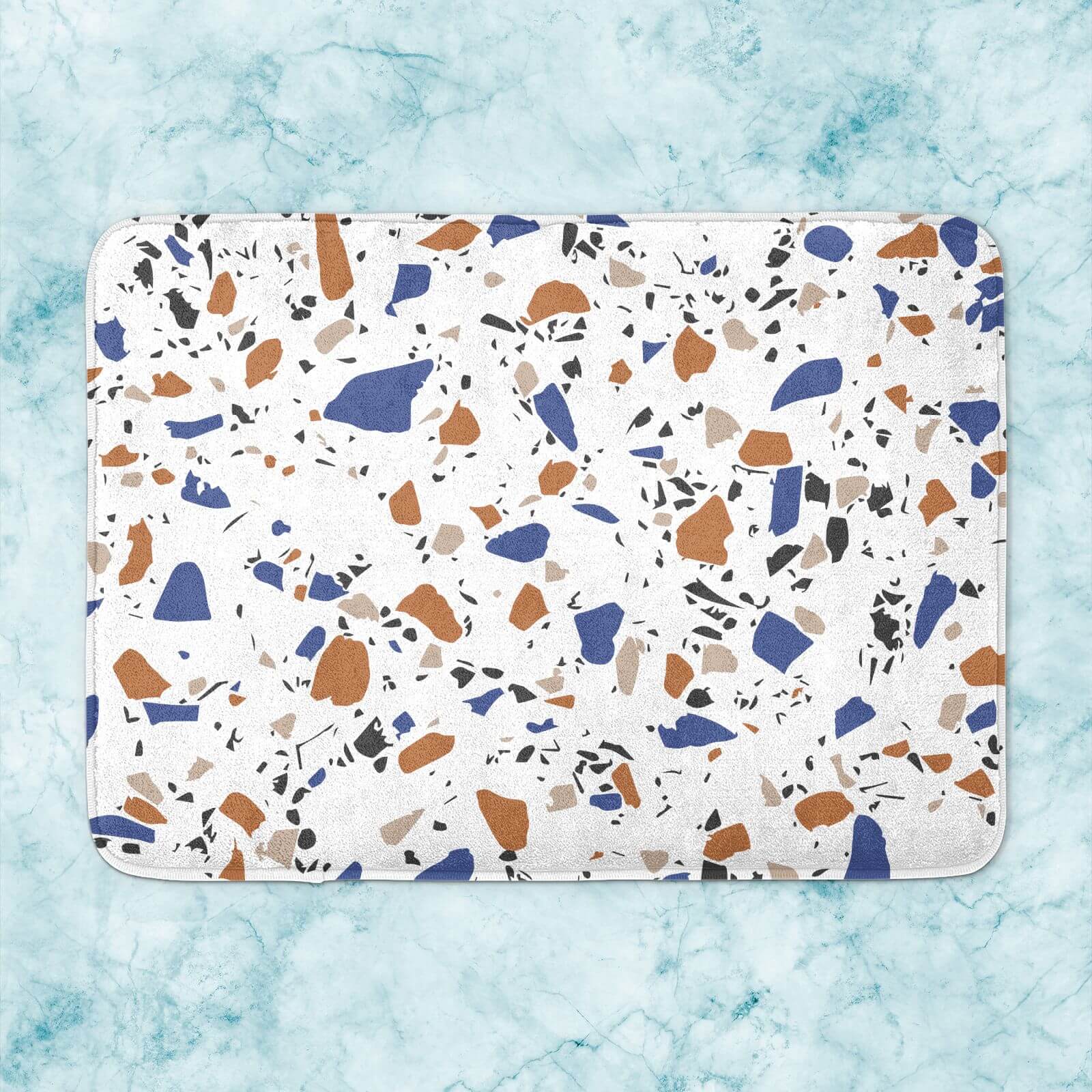 Multi Colour Terrazzo Pattern Bath Mat