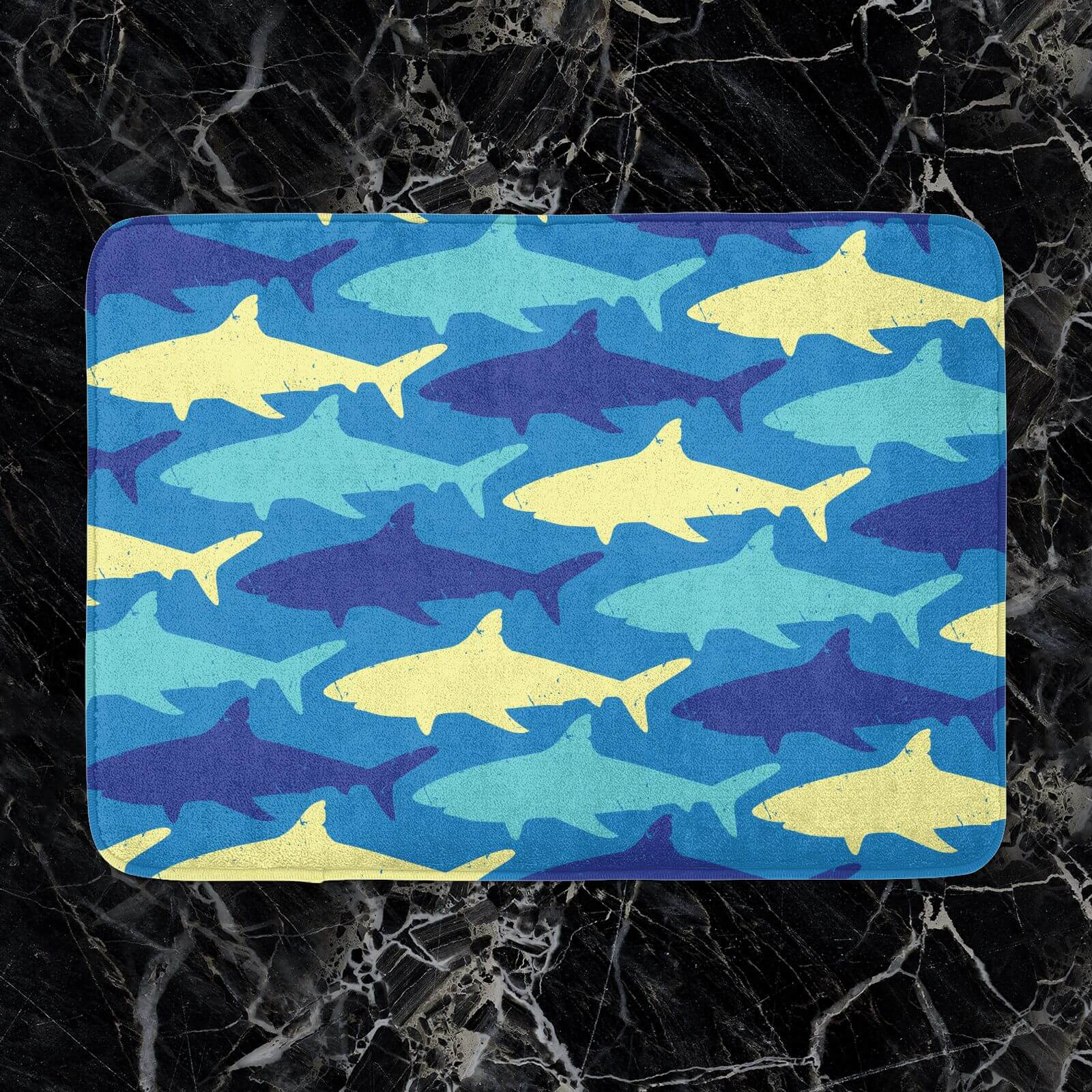 Shark Pattern Bath Mat