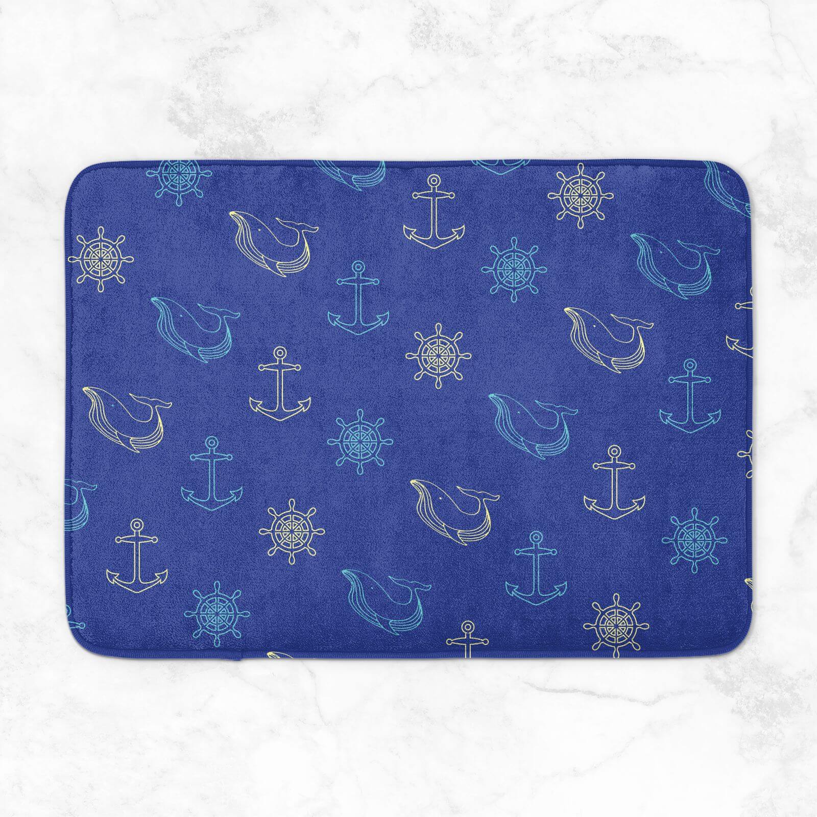 Nautical Pattern Bath Mat