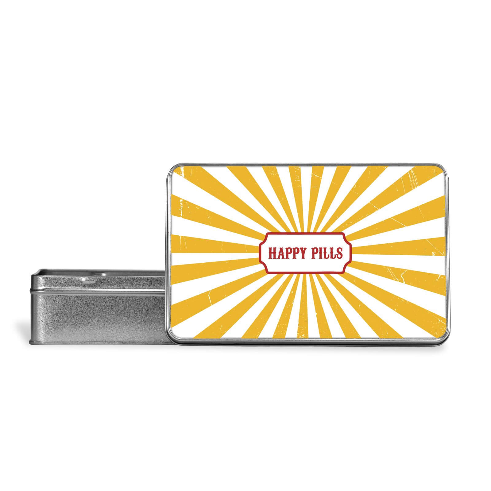 Happy Pills Metal Storage Tin