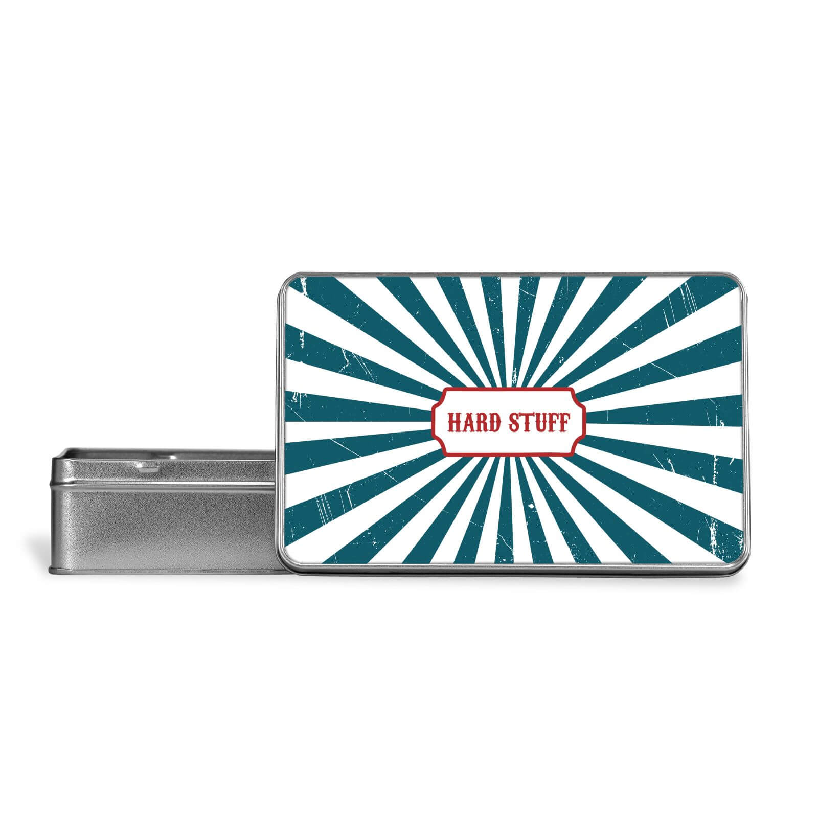 Hard Stuff Metal Storage Tin