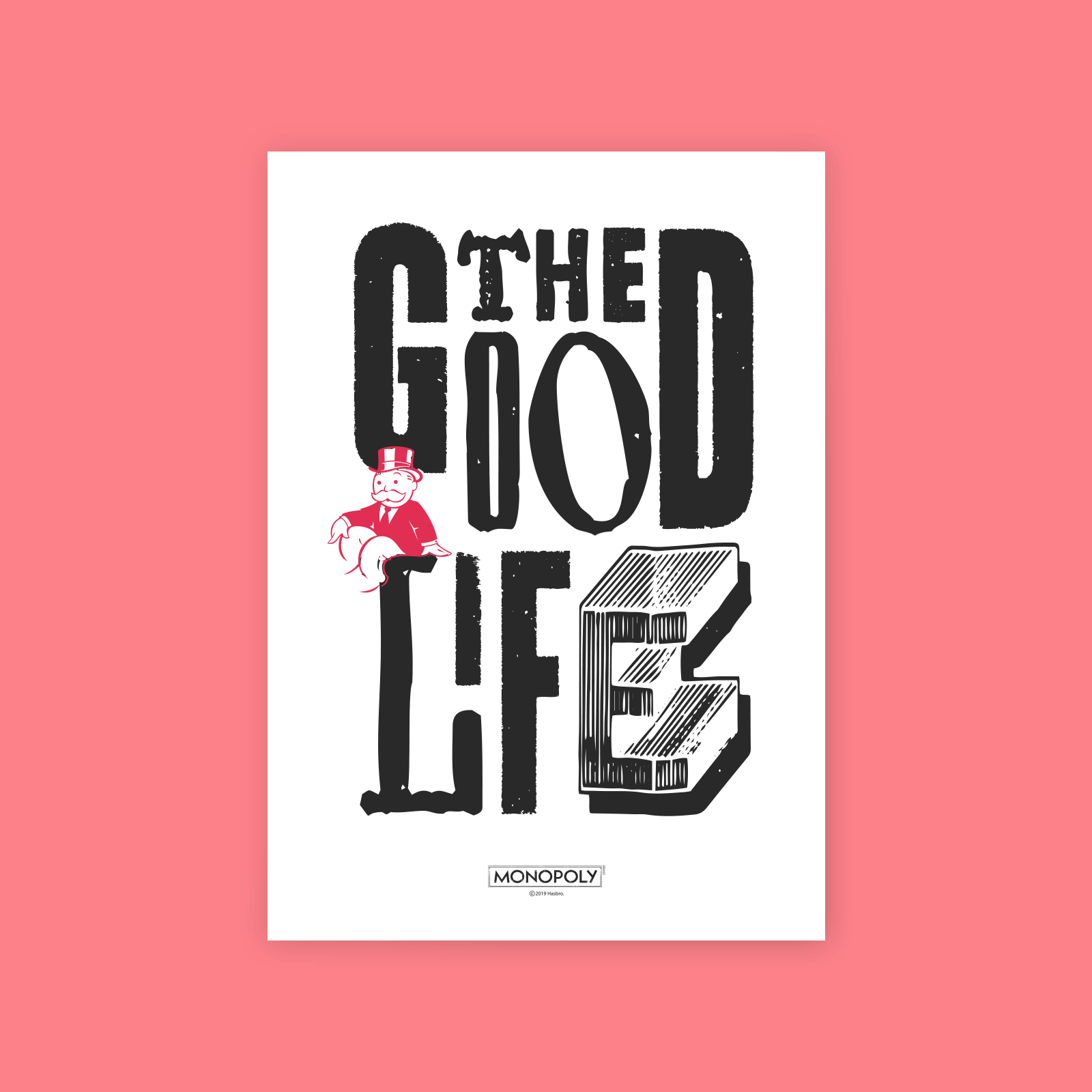 Monopoly The Good Life Art Print - A4