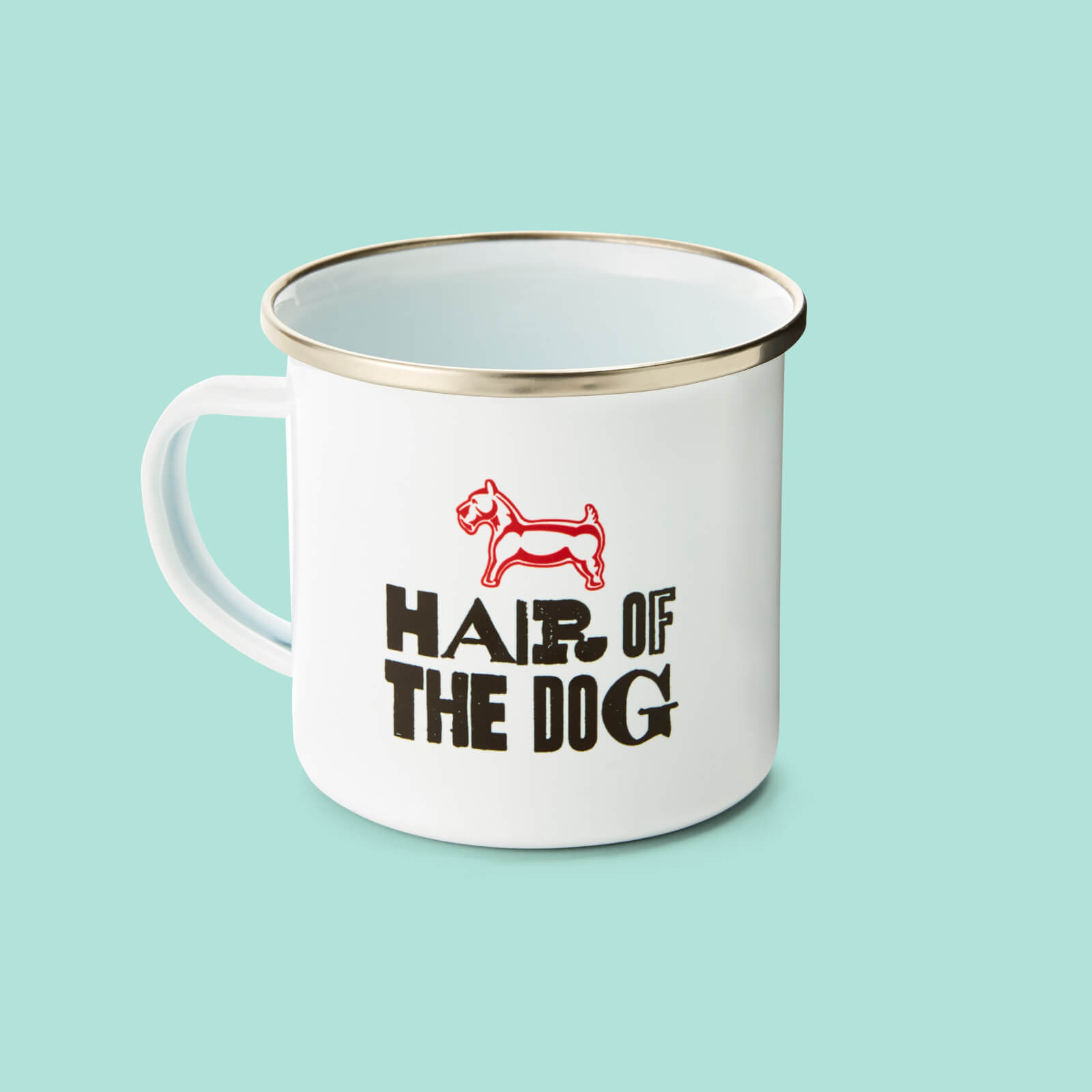 Monopoly Hair Of The Dog Enamel Mug White