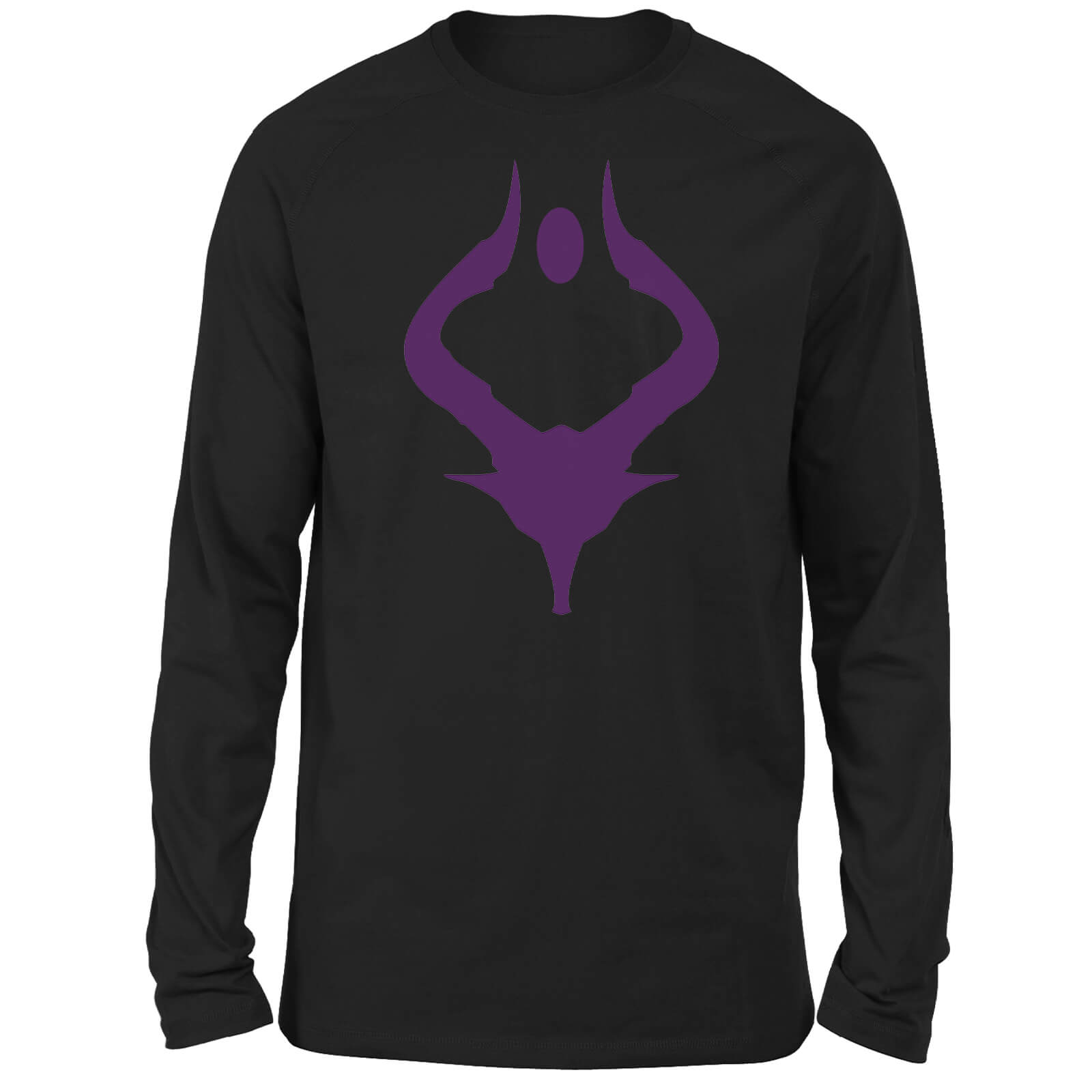Magic The Gathering Bolas Purple Silhouette Men's Longsleeve T-Shirt - Black - S