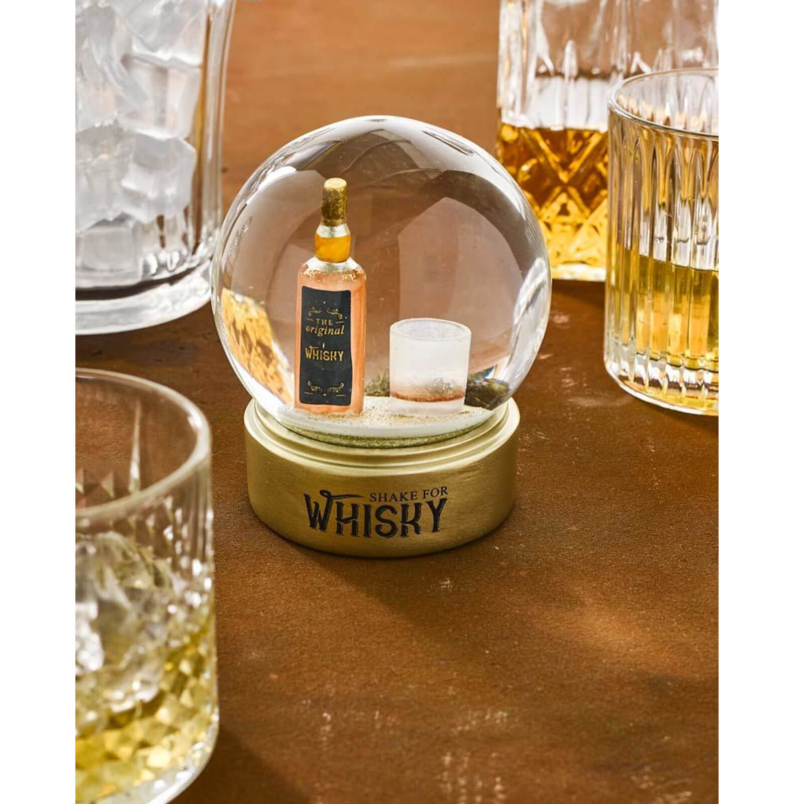 Whiskey Snow Globe