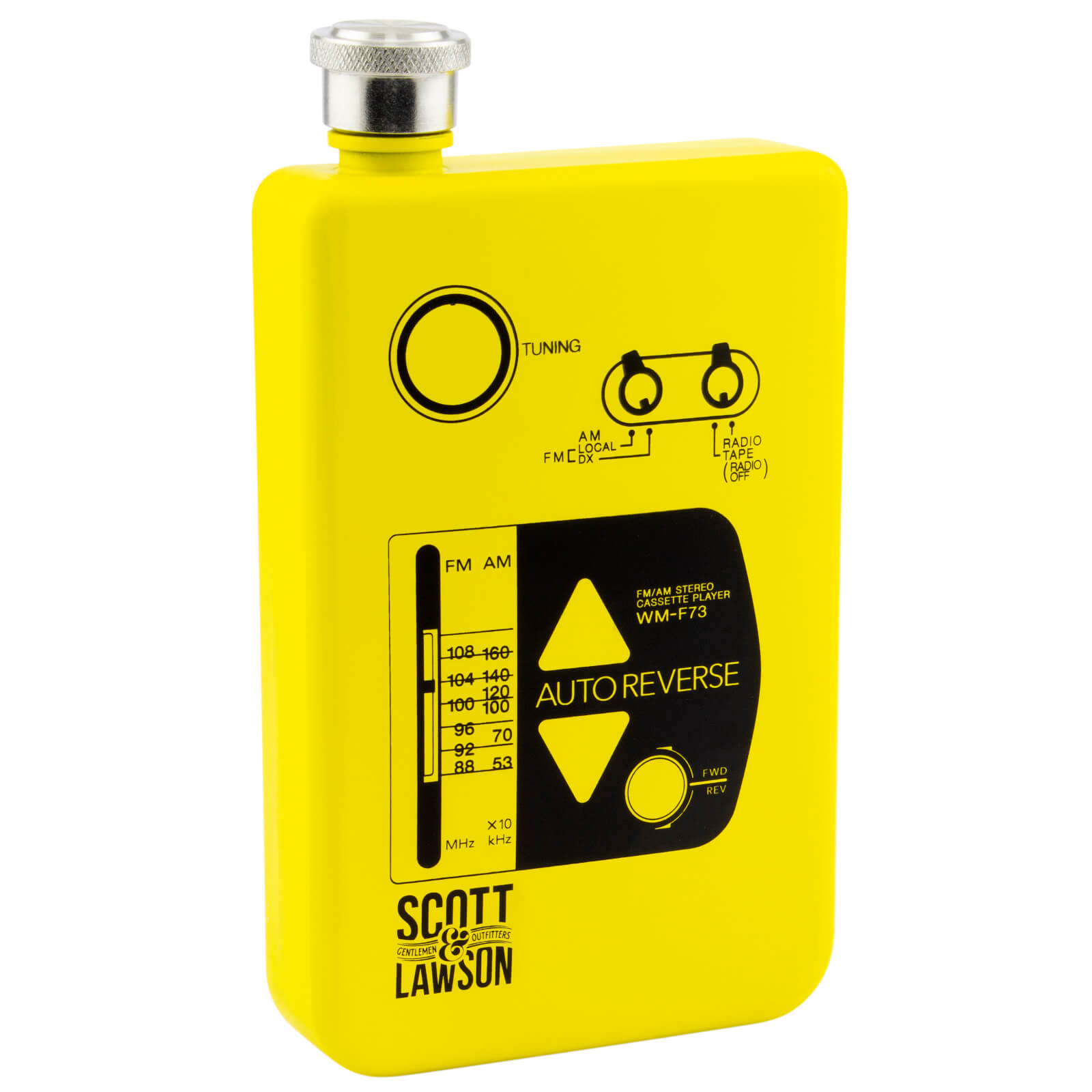 Scott and Lawson Cassette Player Hip Flask