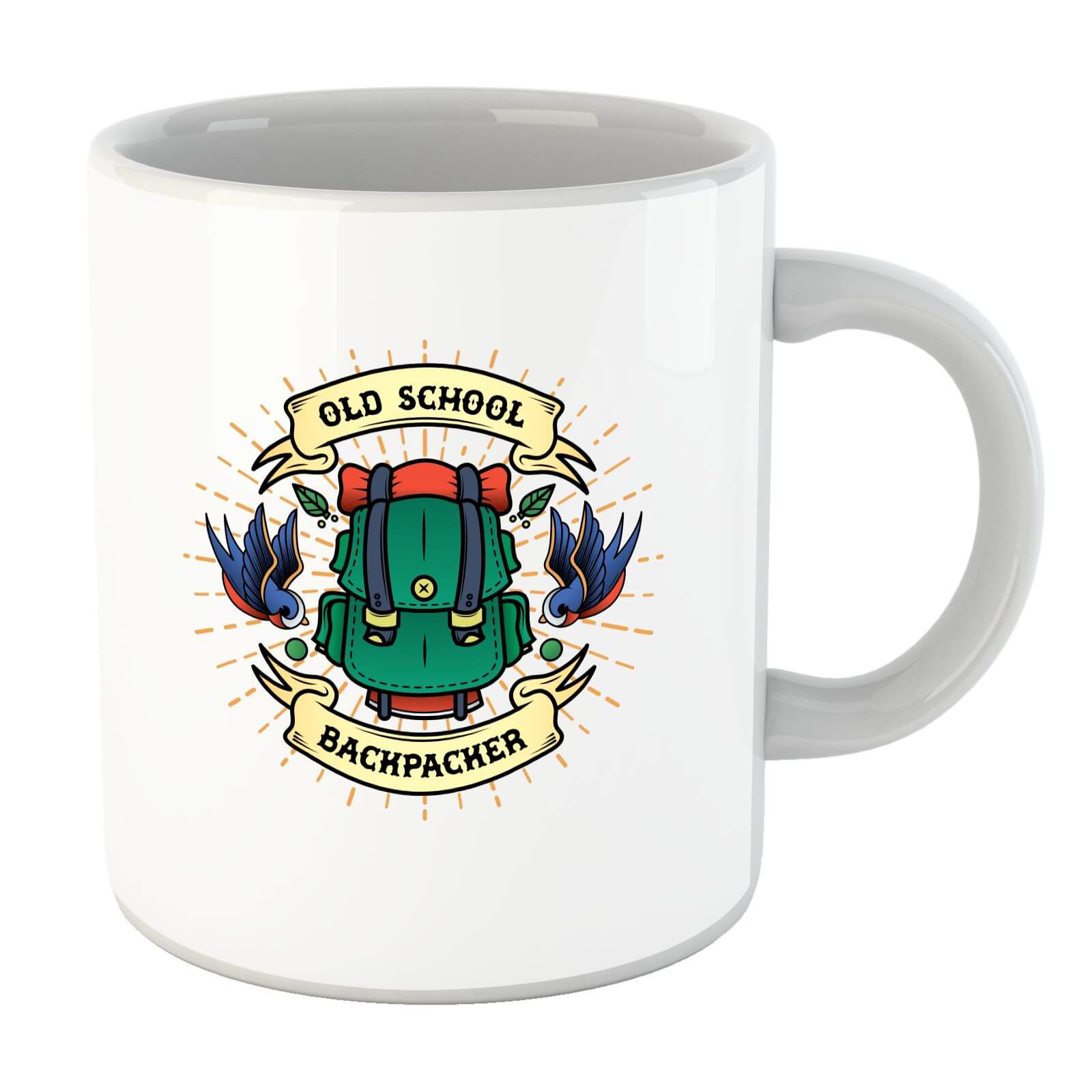 Vintage Old School Backpacker Mug