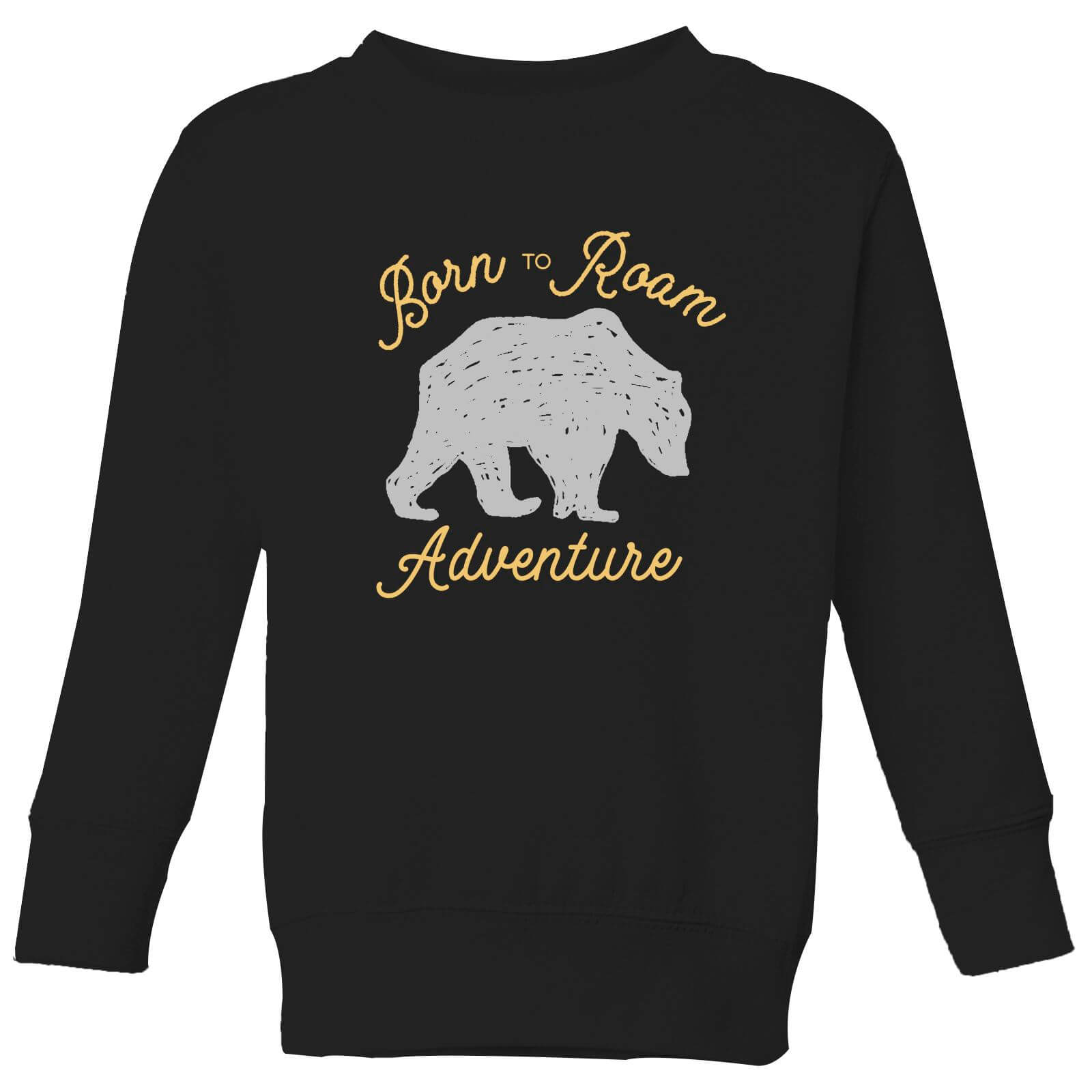 Adventure Born To Roam Kids' Sweatshirt - Black - 7-8 Years - Black