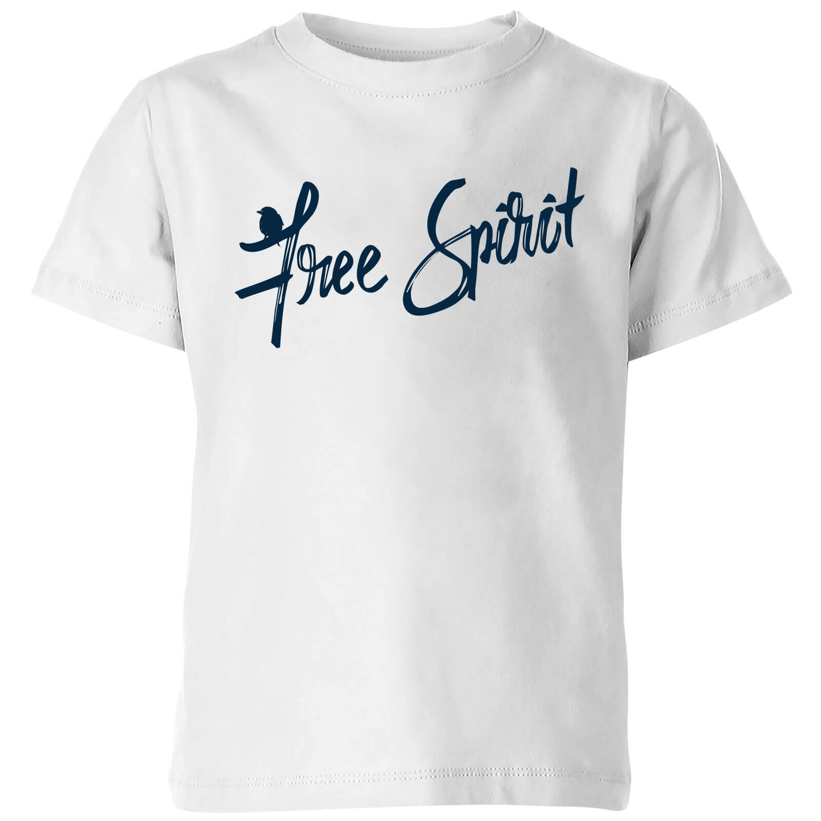 Hand Written Free Spirit Kids' T-Shirt - White - 7-8 Years - White