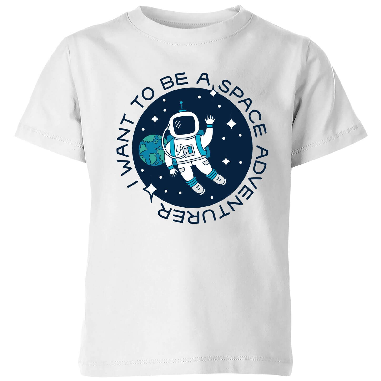 I Want To Be A Space Adventurer Kids' T-Shirt - White - 3-4 Years - White