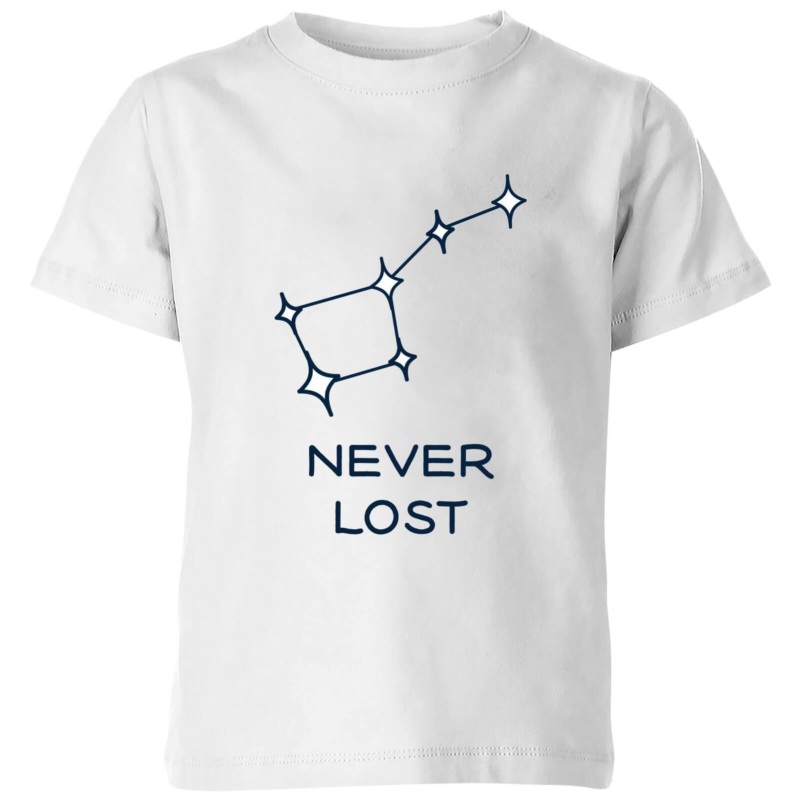 Little Dipper Constellation Never Lost Kids' T-Shirt - White - 3-4 Years - White
