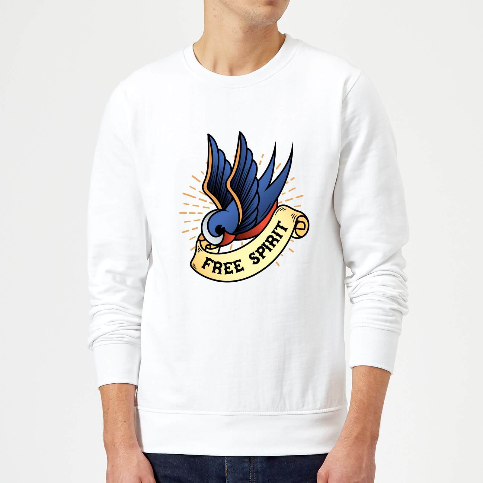 Swallow Free Spirit Sweatshirt - White - S - White