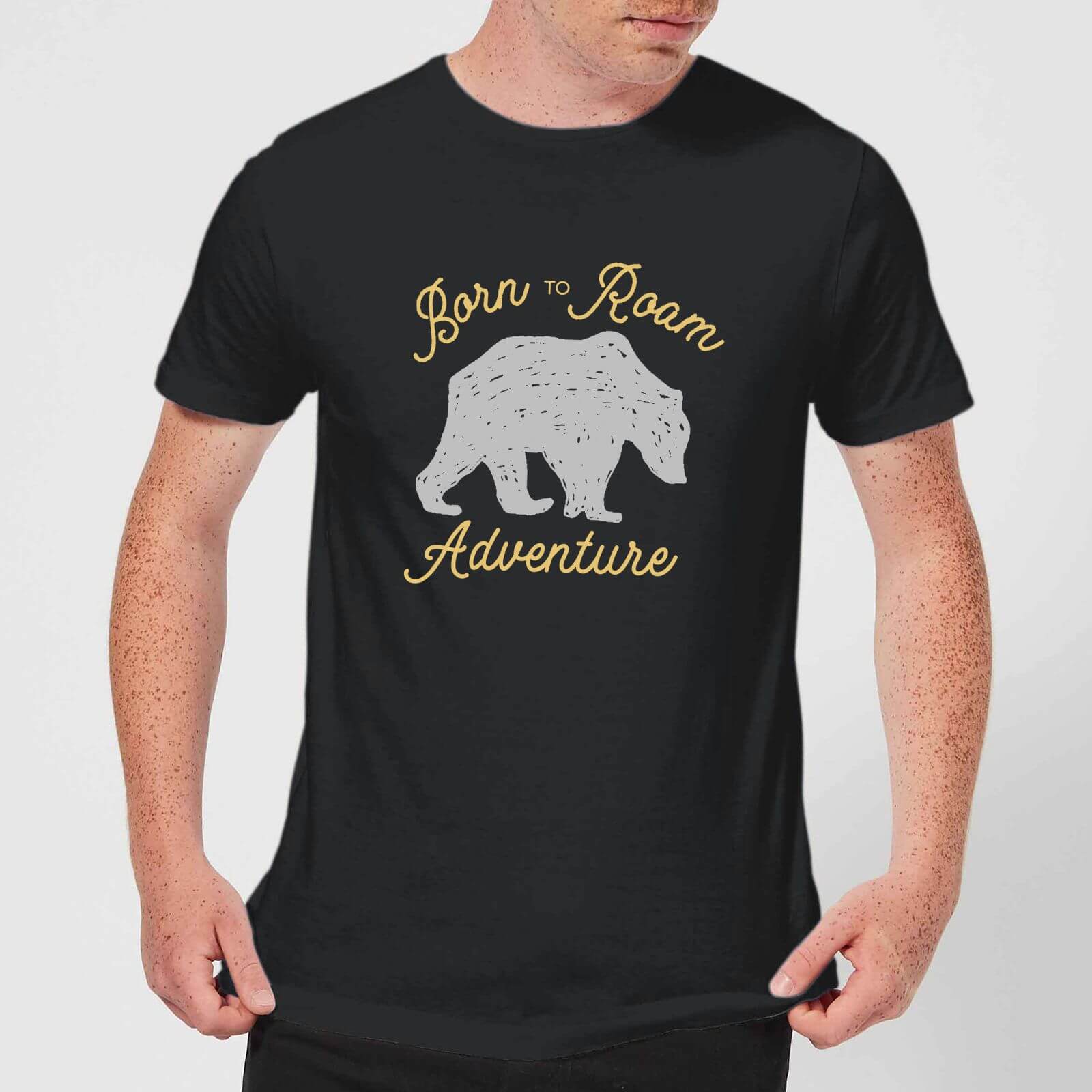 Adventure Born To Roam Men's T-Shirt - Black - S - Black