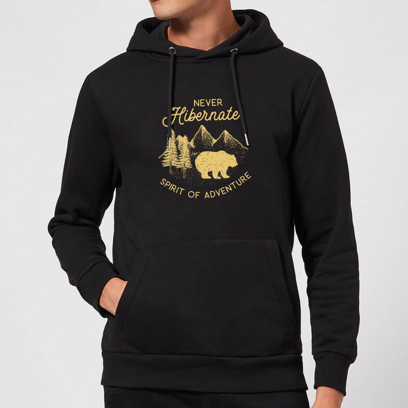 Never Hibernate Spirit Of Adventure Hoodie - Black - XL - Black