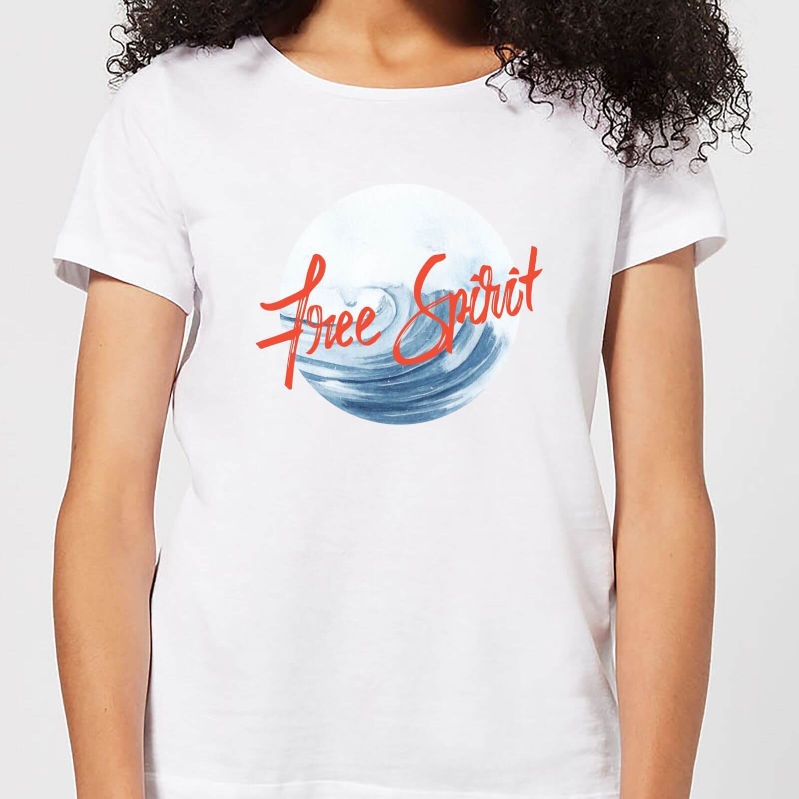 Free Spirit Tidal Wave Women's T-Shirt - White - M - White