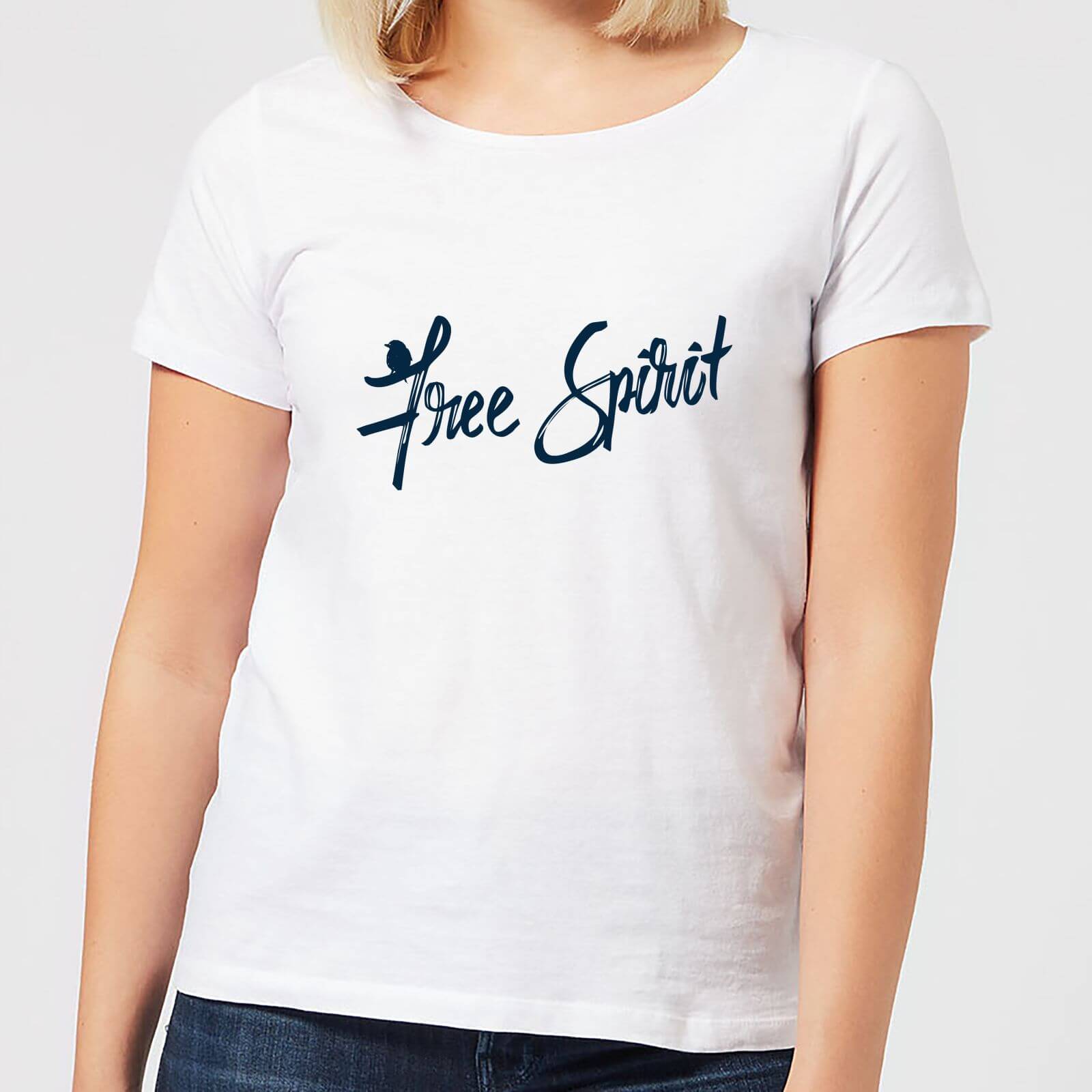 Hand Written Free Spirit Women's T-Shirt - White - M - White