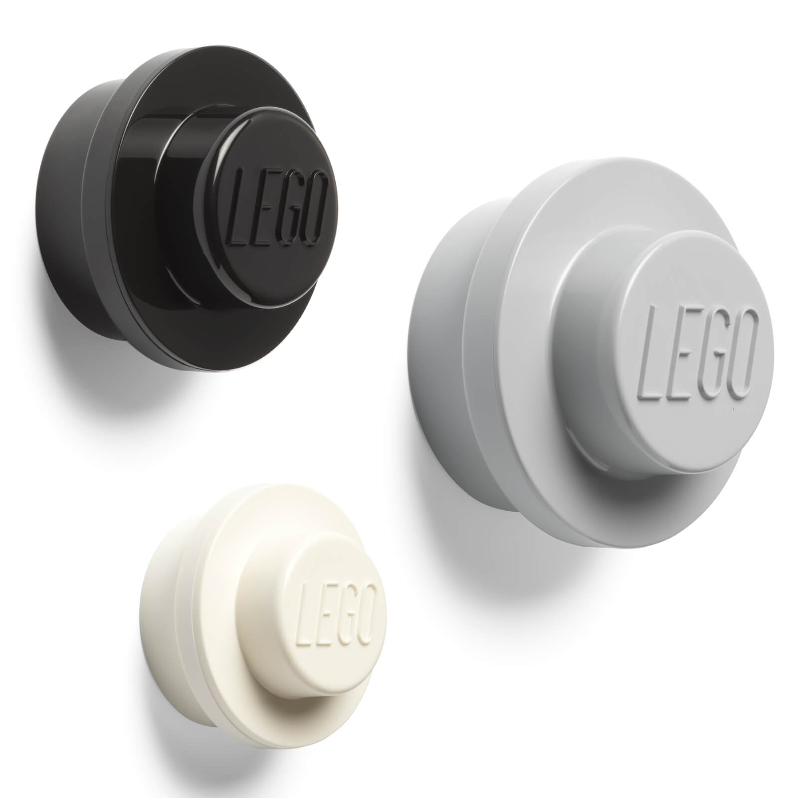 Set d'accroche murale LEGO - Gris/Noir/Blanc