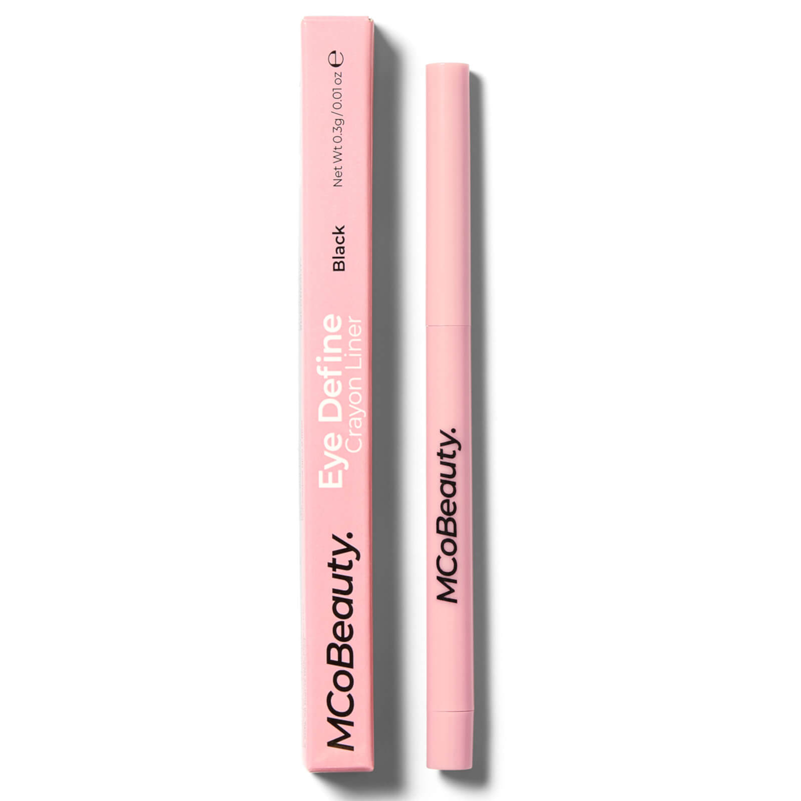 MCo Beauty Black Eyeliner Pencil (Pink Packaging)