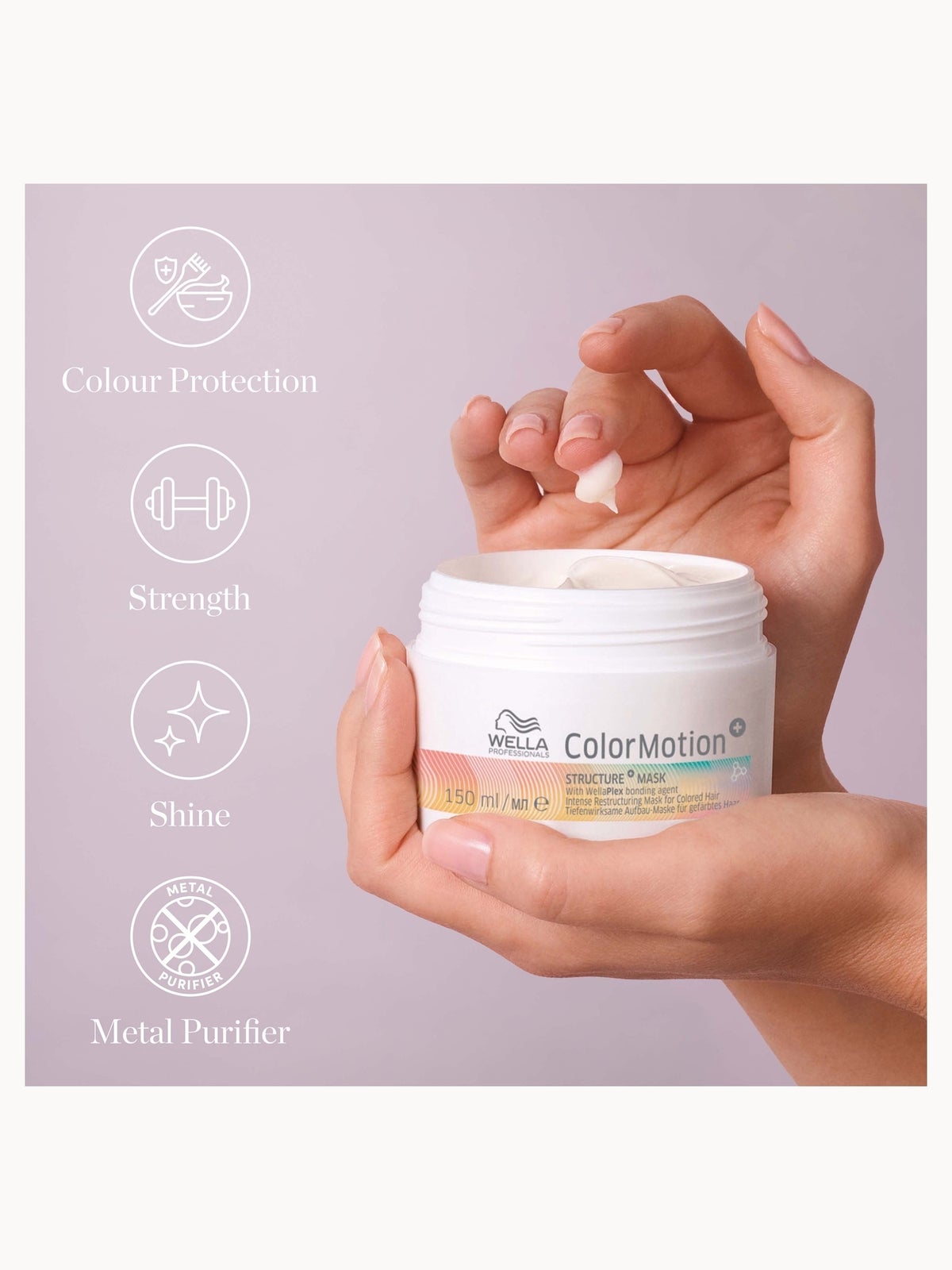 Wella Professionals Care Color Motion+ Structure+ Mask with WellaPlex Bonding Agent 150ml 4