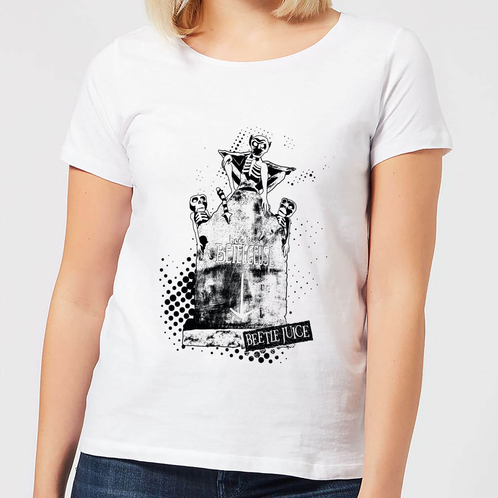 Beetlejuice Here Lies Betelgeuse Women's T-Shirt - White - XS - White