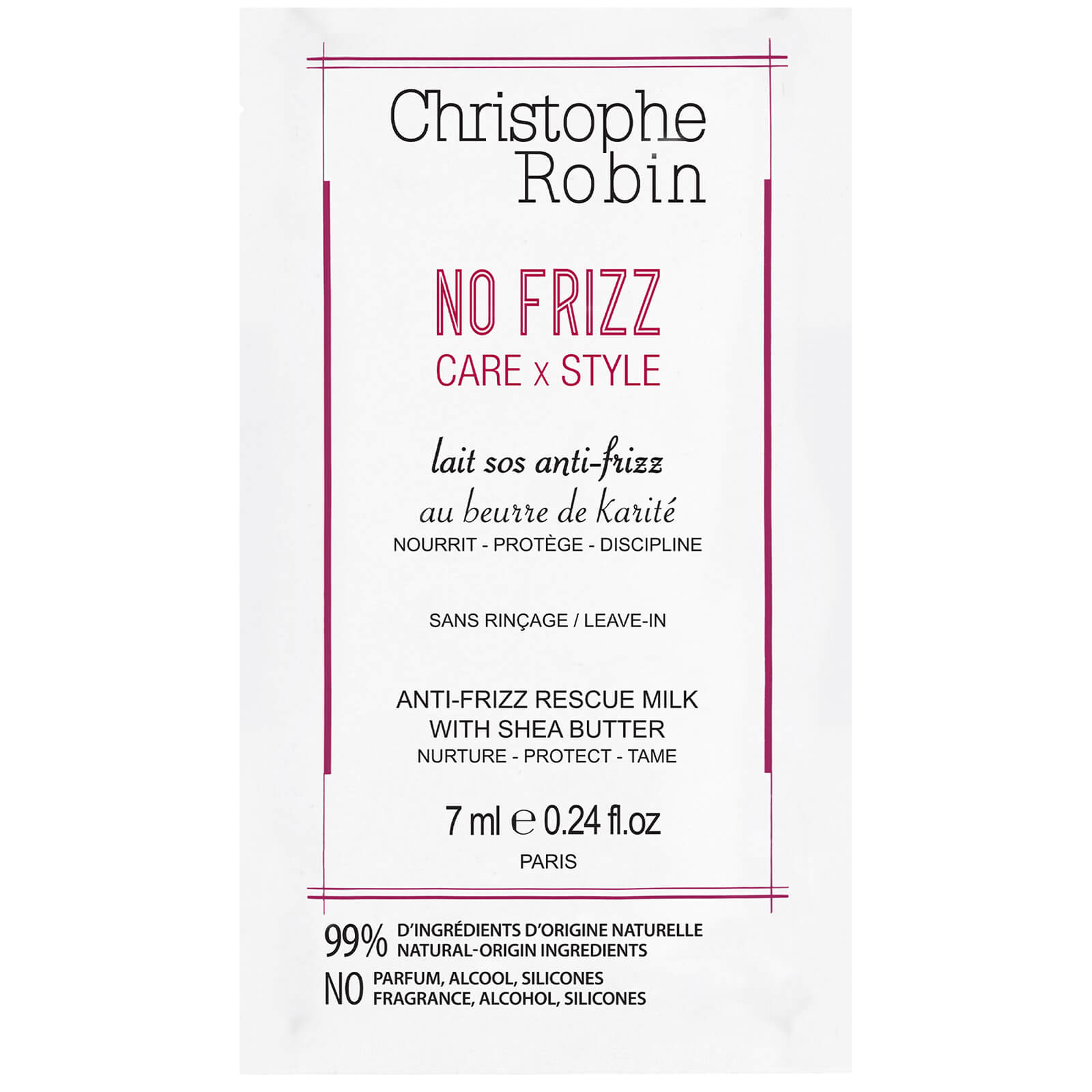 

Christophe Robin Anti-Frizz Rescue Milk with Shea Butter 7ml