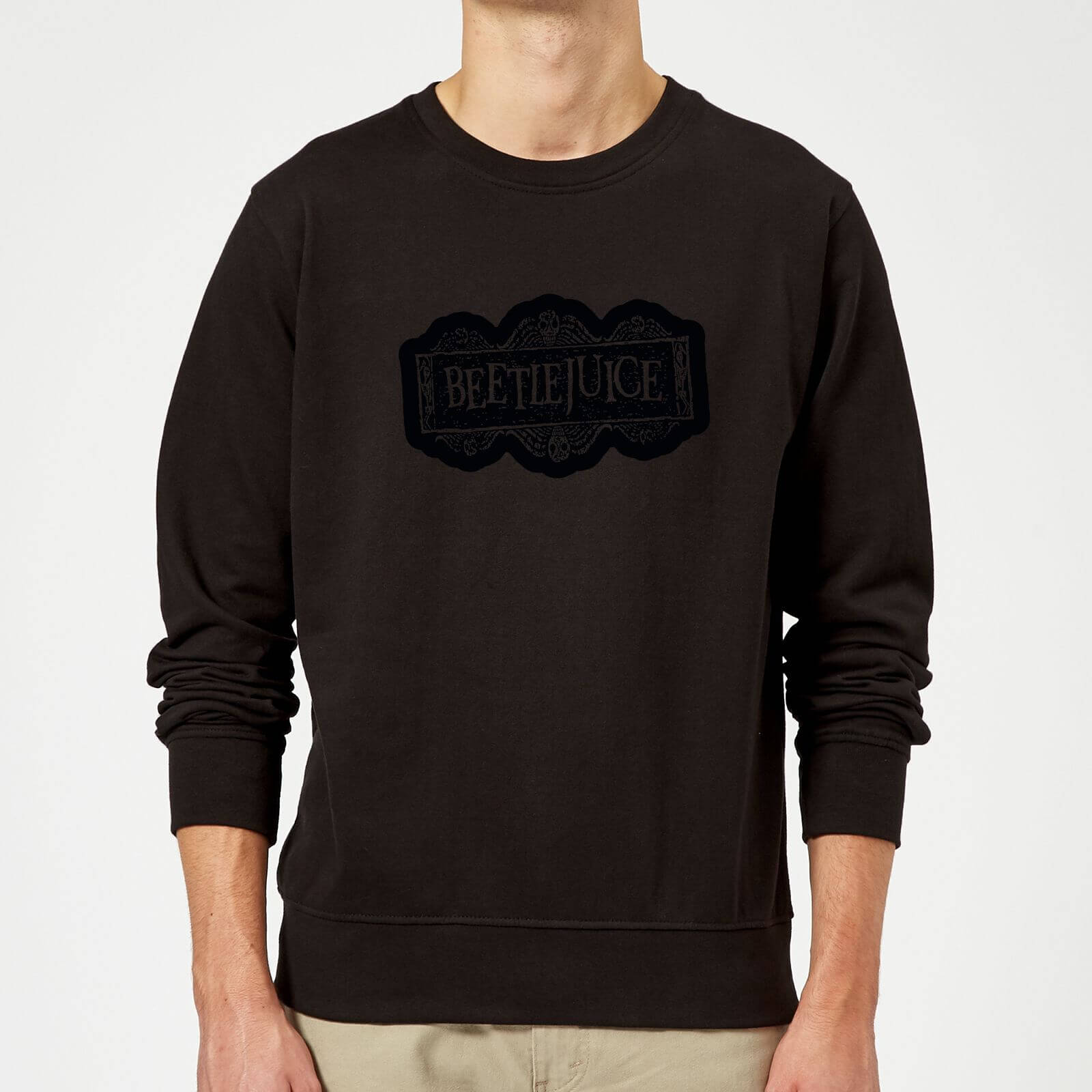 Beetlejuice Black Logo Sweatshirt - Black - 5XL