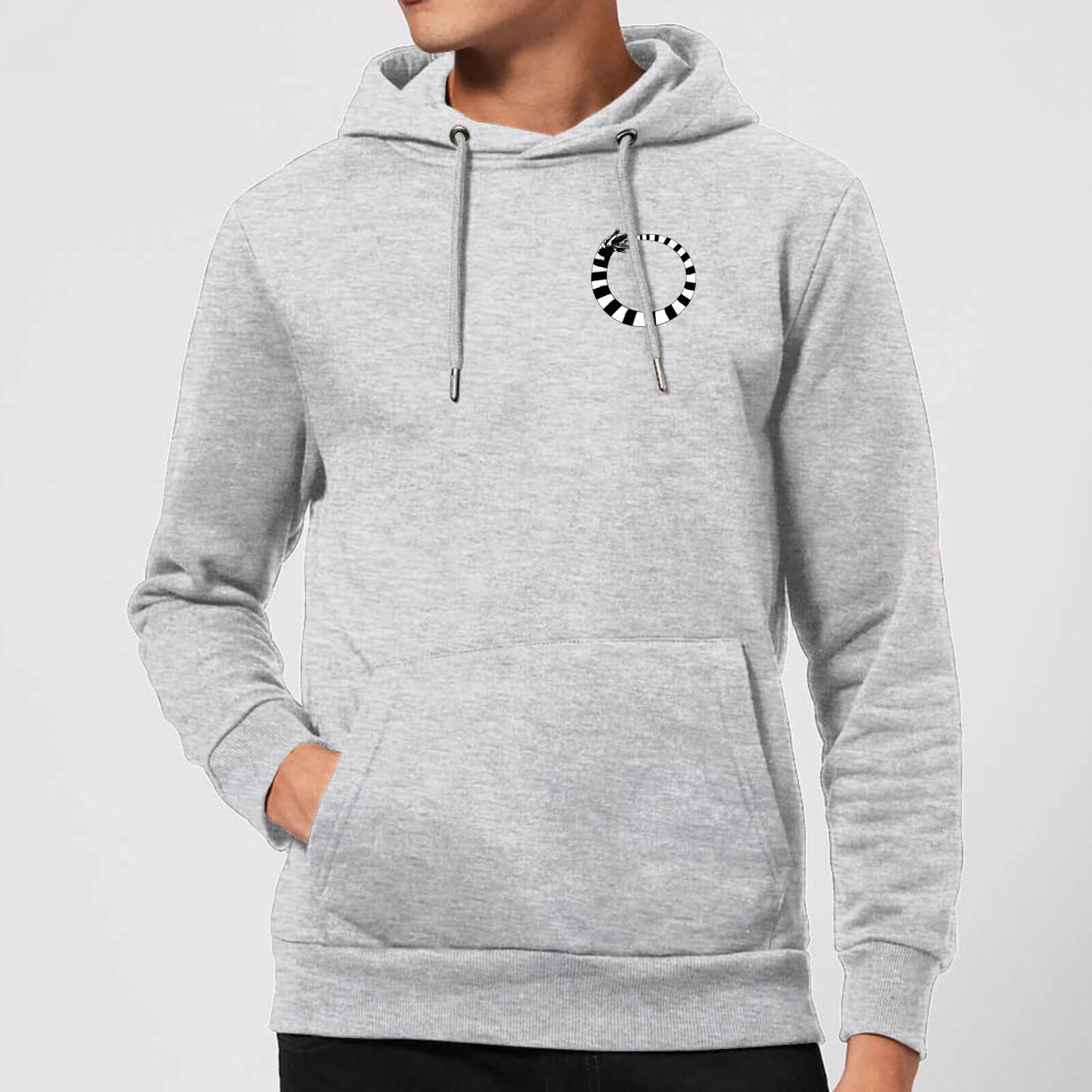 Beetlejuice Sandworm Pocket Tee Hoodie - Grey - XL - Grey