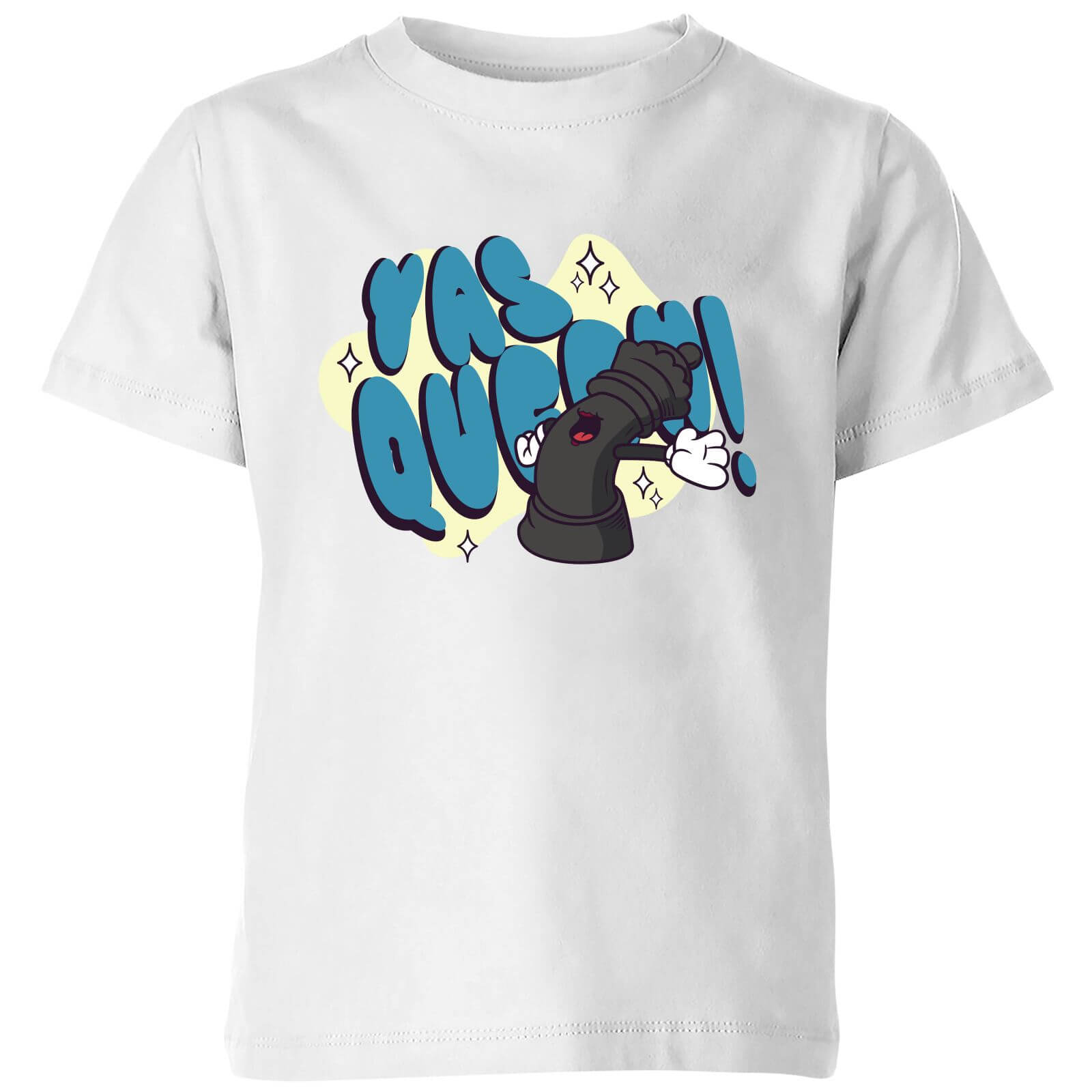 Yas Queen! Cartoon Kids' T-Shirt - White - 3-4 Years - White