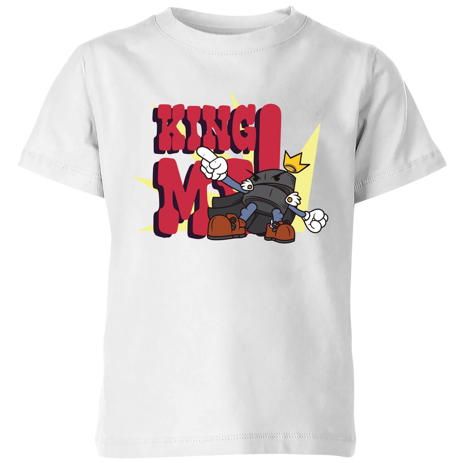 King Me! Checker King Kids' T-Shirt - White - 3-4 Years - White